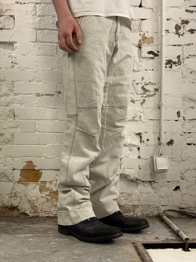 Armani 2000s Armani Tweed Light White Cozy Pants Size US 32 / EU 48 - 3 Thumbnail