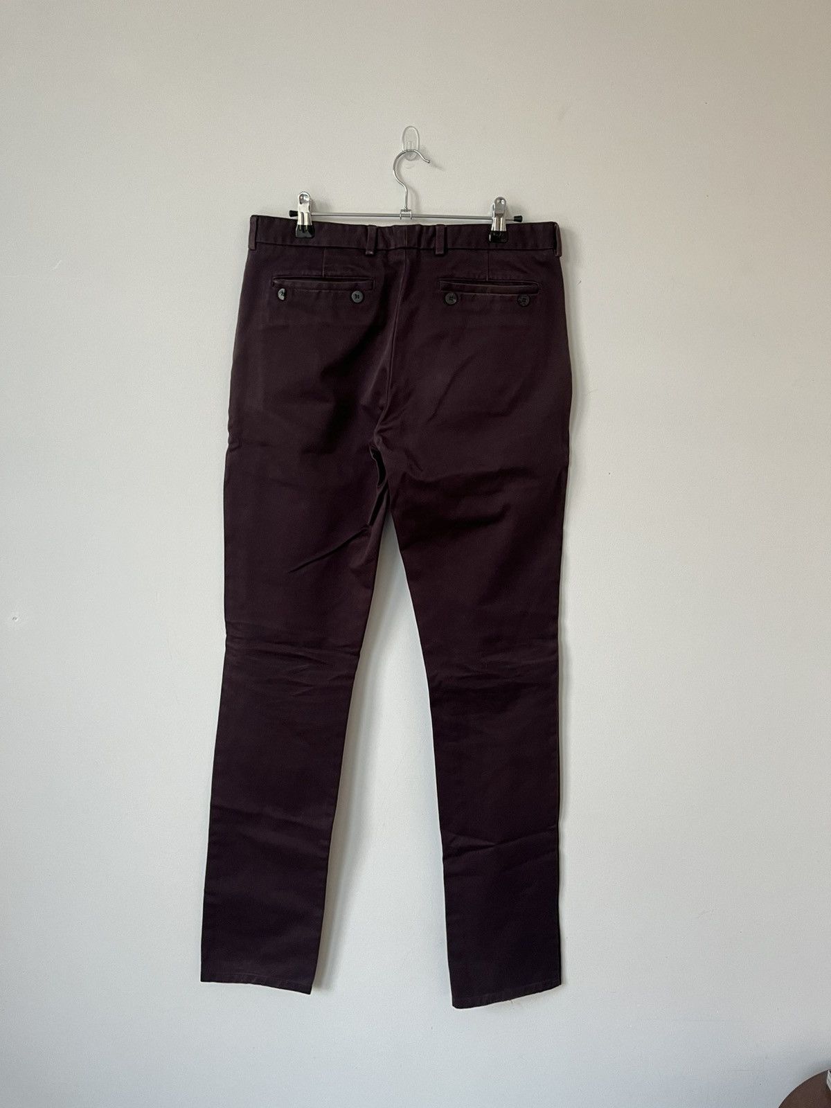 Dior Dior Homme bordeaux trousers Size US 32 / EU 48 - 2 Thumbnail