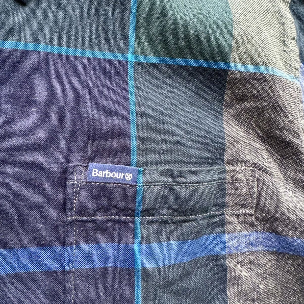 Barbour Barbour Shirt Men Size Medium Plaid Linen Blend Short Sleeve Size US M / EU 48-50 / 2 - 3 Thumbnail