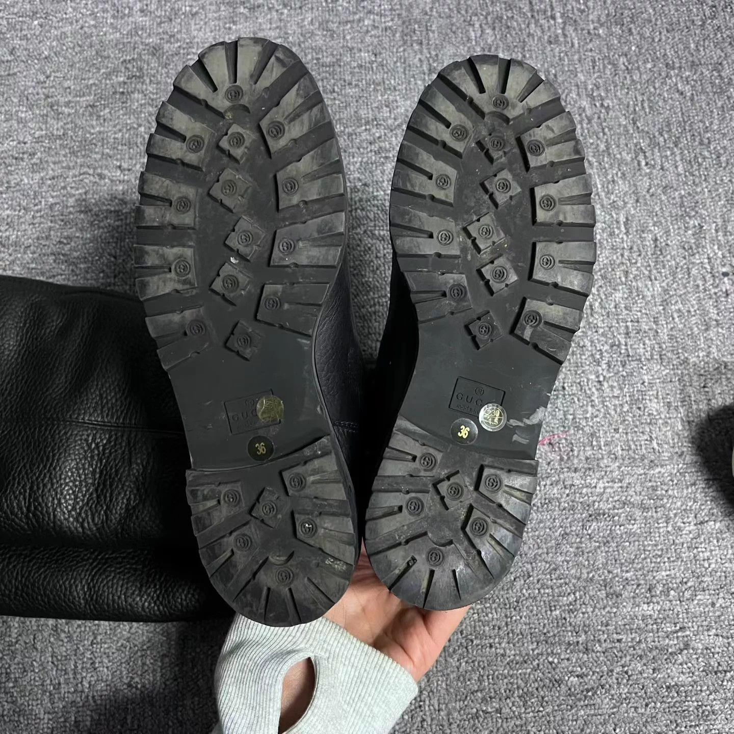 Gucci Gucci Women's Black Round Toe Slip-On High Top Boot Size US 5 / IT 35 - 5 Thumbnail