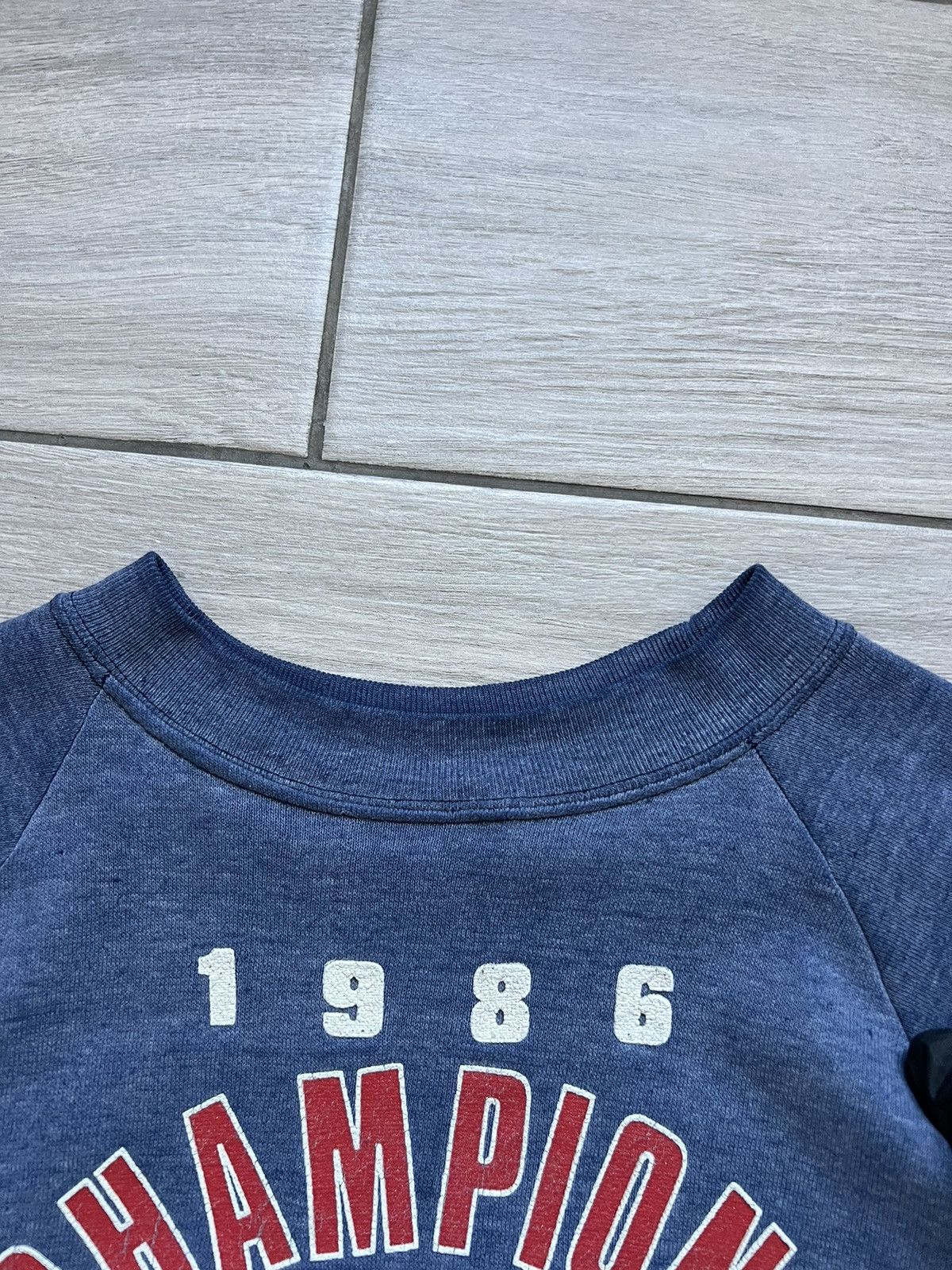 NFL Vintage 1986 Faded New York Giants NFL Super Sweatshirt Size US M / EU 48-50 / 2 - 10 Thumbnail