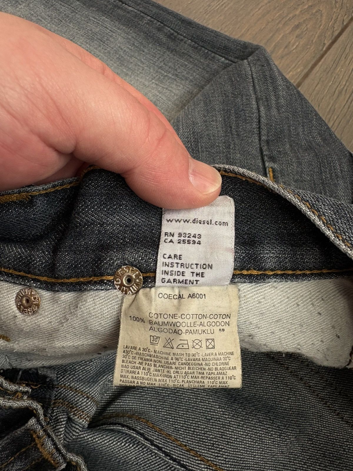 Diesel Diesel Buckle Back Logo Pocket Denim Pants Men’s size 32 Size US 32 / EU 48 - 16 Thumbnail