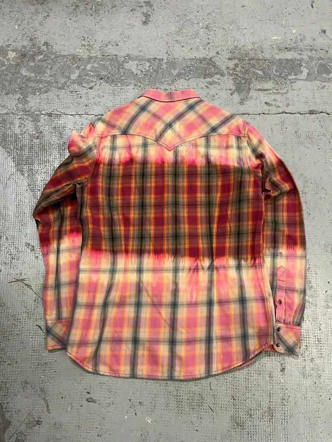 Diesel Diesel Summer Bleached Effect Western Checked Pink Shirt Size US M / EU 48-50 / 2 - 8 Thumbnail