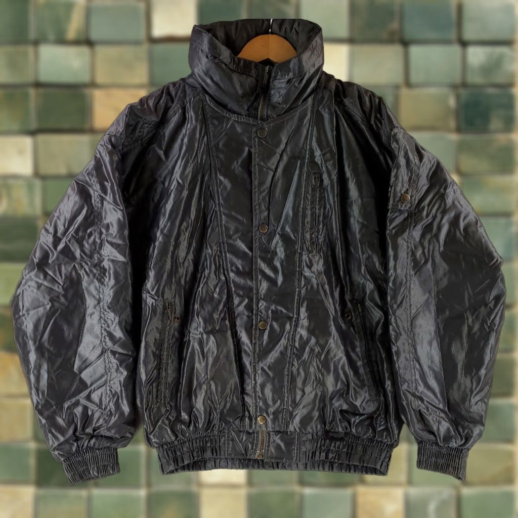 Vintage VINTAGE Boulder Gear Jacket Bomber Jacket Gray Green Metallic Thermia VTG 80s 90s Mens L Size US L / EU 52-54 / 3 - 1 Thumbnail