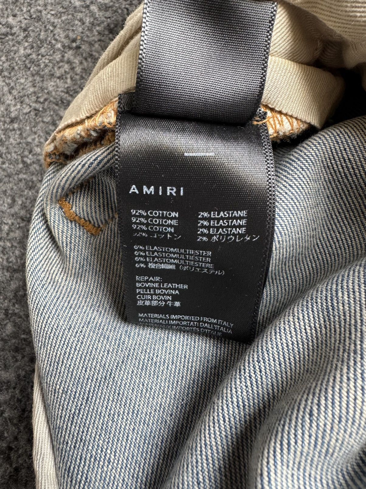 Amiri Amiri Clay Indigo Leopard Thrashers Jeans Size US 30 / EU 46 - 11 Thumbnail