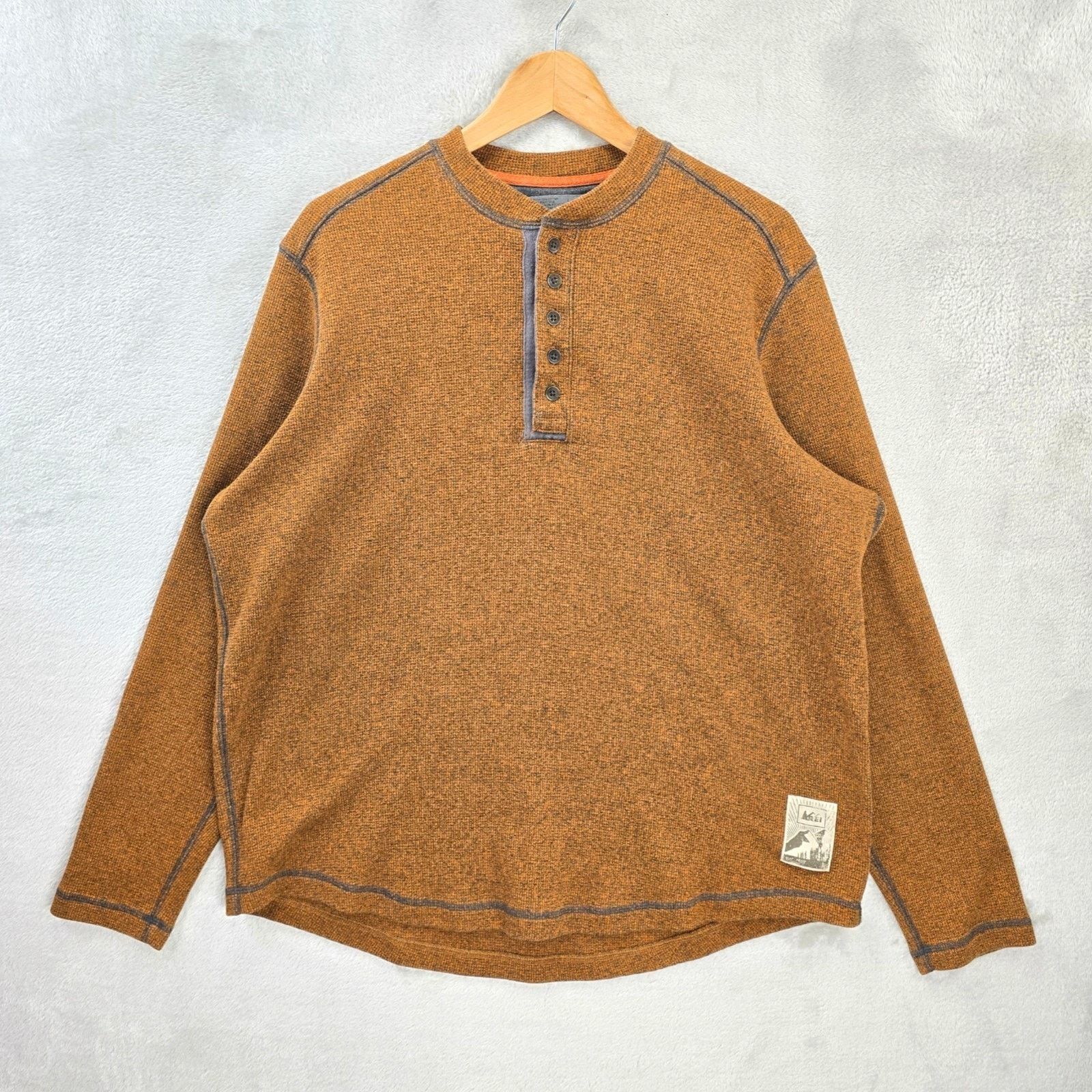Rei REI Base Layer Henley Button Long Sleeve Sweater Shirt XL Size US XL / EU 56 / 4 - 1 Thumbnail