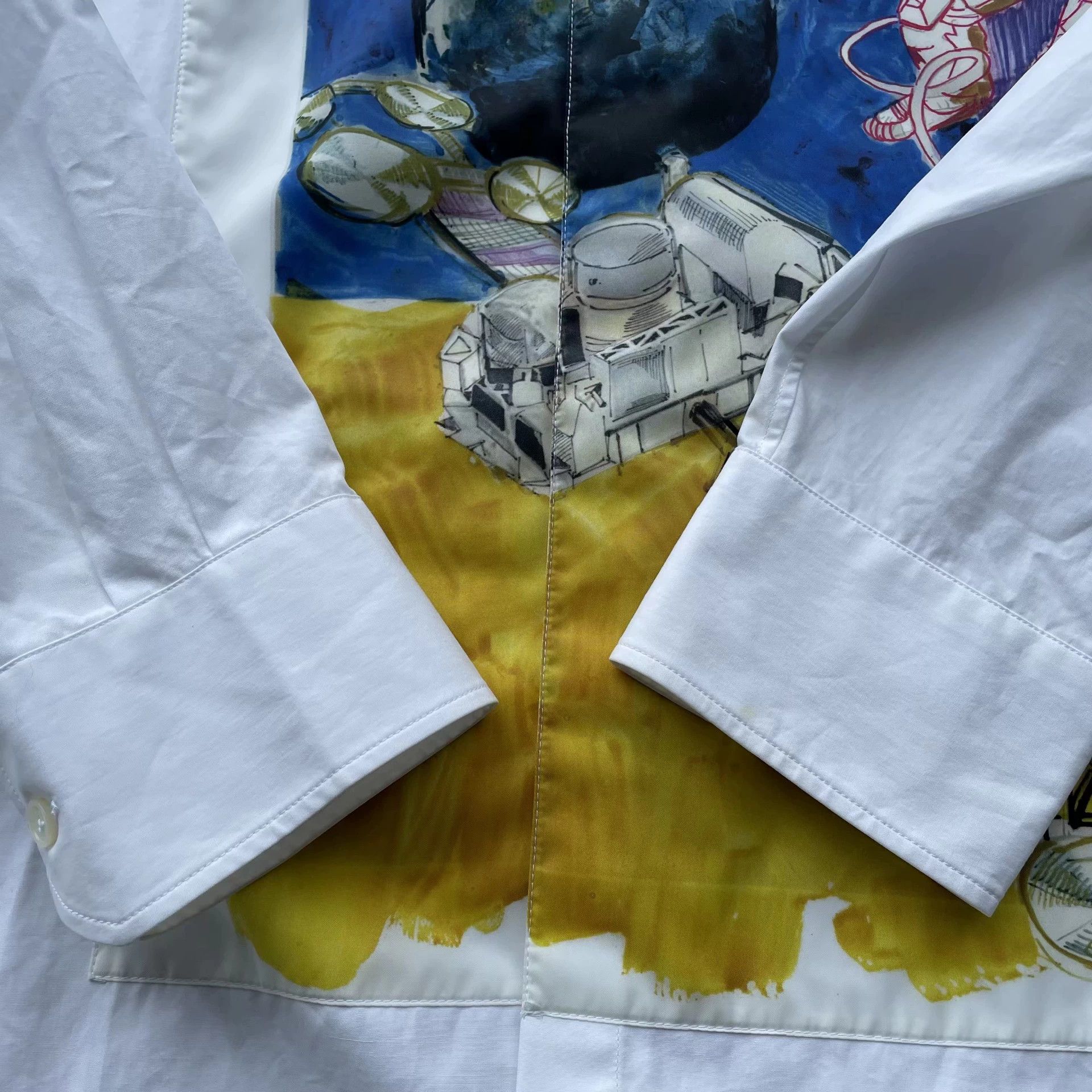 Valentino Valentino Astronaut Print Longsleeve Shirt 40 99 New Size US M / EU 48-50 / 2 - 5 Thumbnail