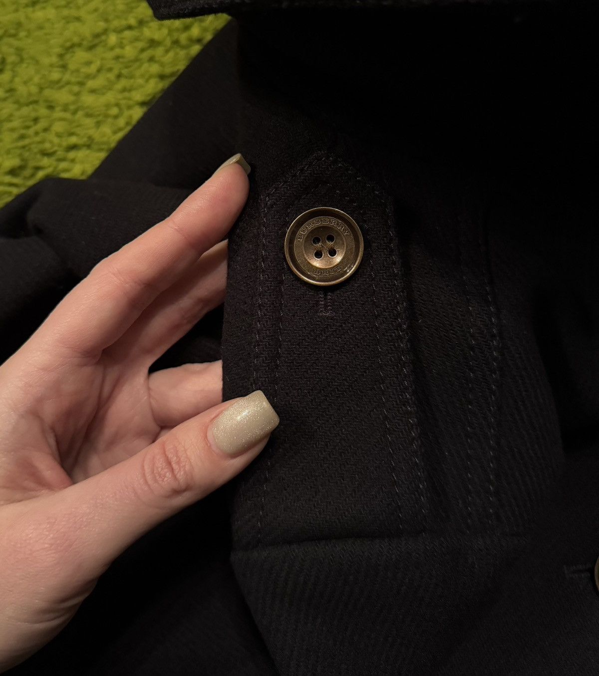 Burberry × Designer Burberry Brit double breasted wool coat jacket Size XL / US 12-14 / IT 48-50 - 5 Thumbnail