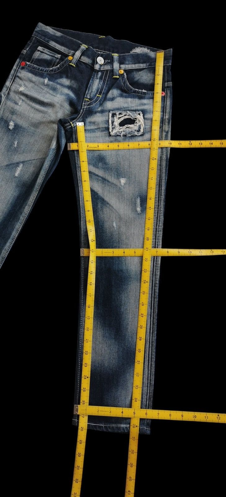 Tornado Mart Edwin vienus whiskering jeans Size 29" - 10 Thumbnail