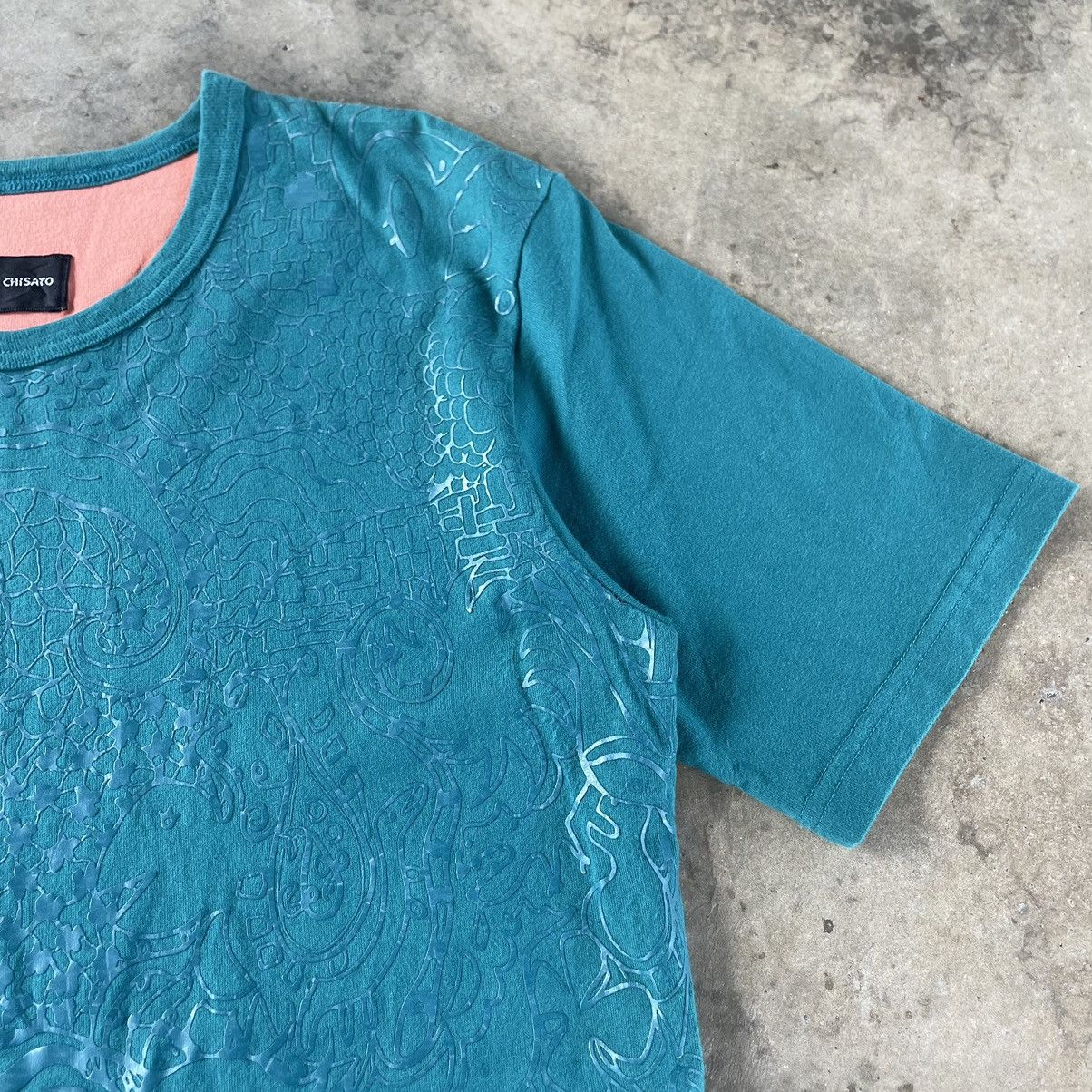 Designer × Japanese Brand × Tsumori Chisato 🔥🔥🇯🇵Tsumori Chisato Two Tone Motive Flower Sukajan Tee Size US M / EU 48-50 / 2 - 5 Thumbnail