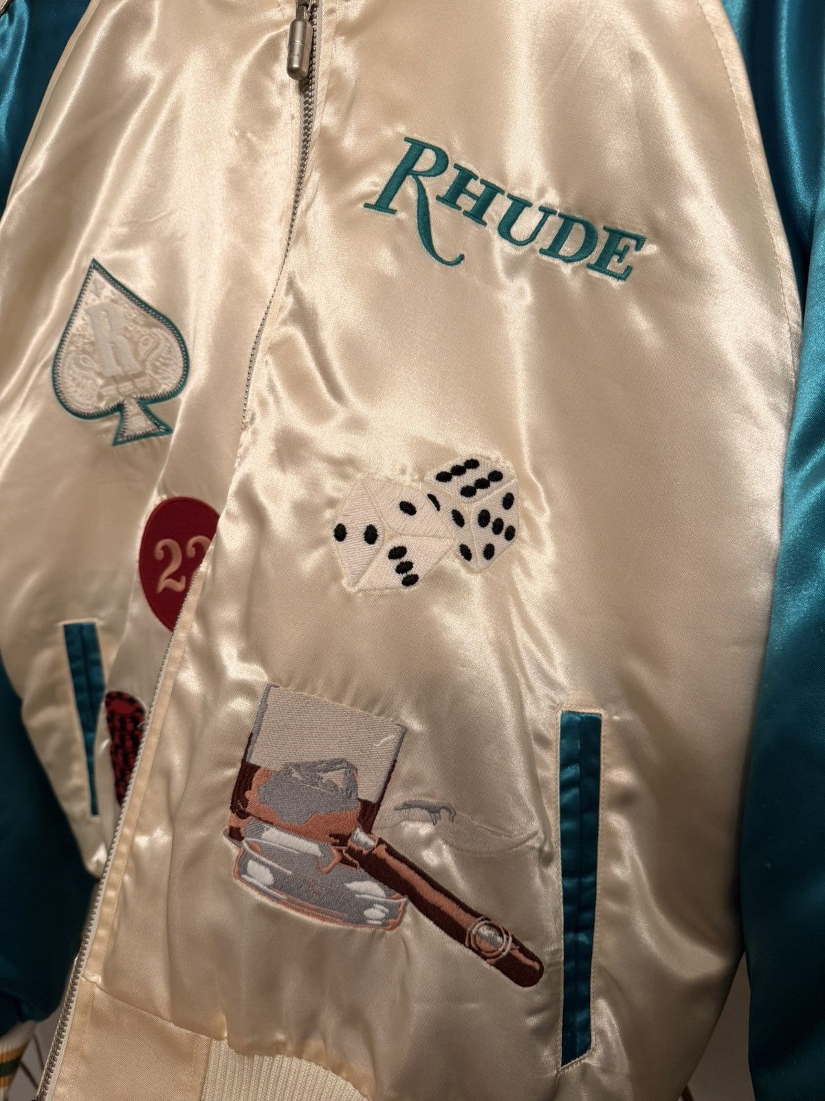 Rhude Rhude Smoking Bomber Jacket Vegas SS 2022 — Size L Size US L / EU 52-54 / 3 - 5 Thumbnail
