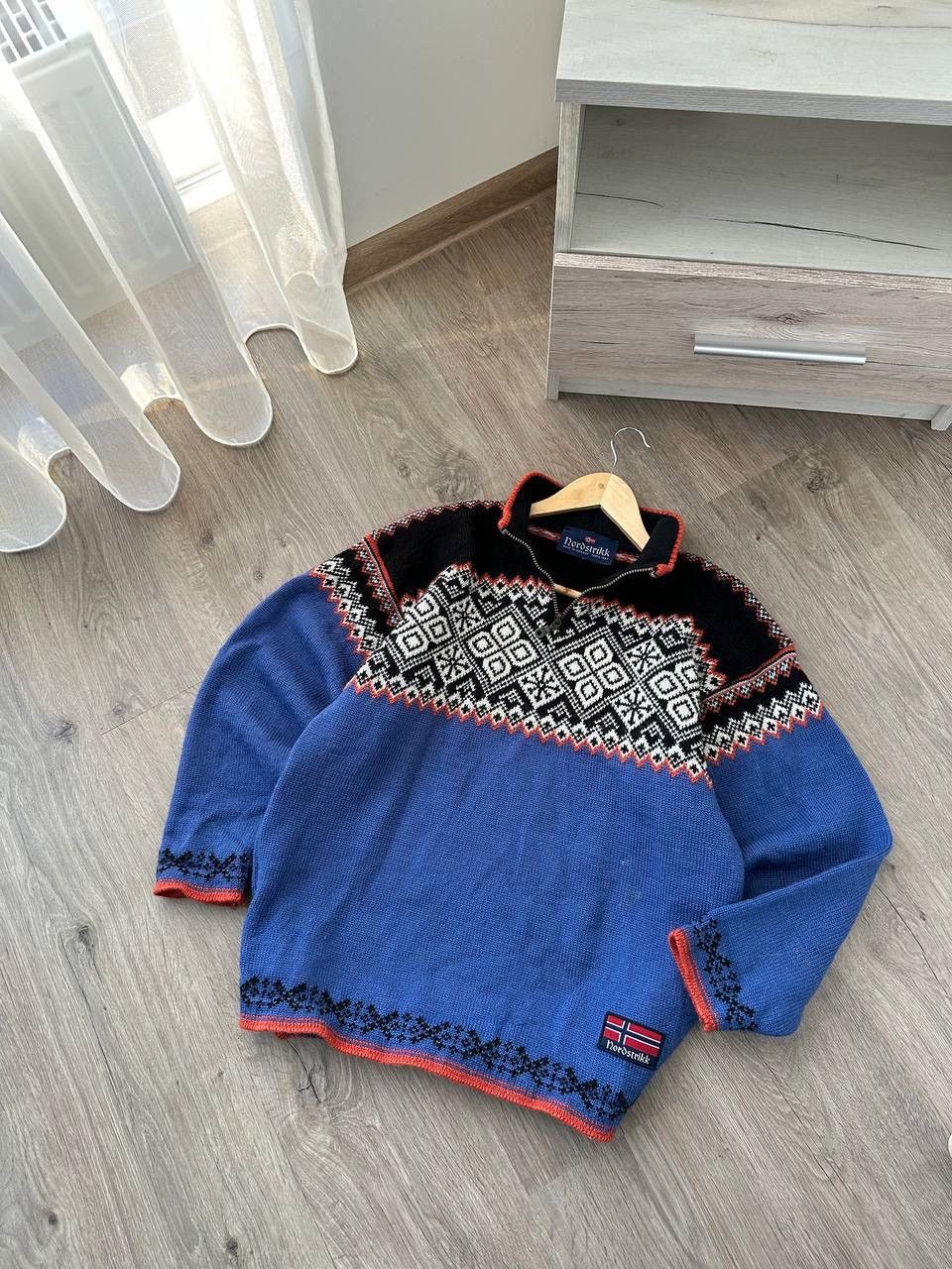 Vintage Vintage Nordstrikk Norway Wool Knit Blue Sweater Size US M / EU 48-50 / 2 - 13 Thumbnail