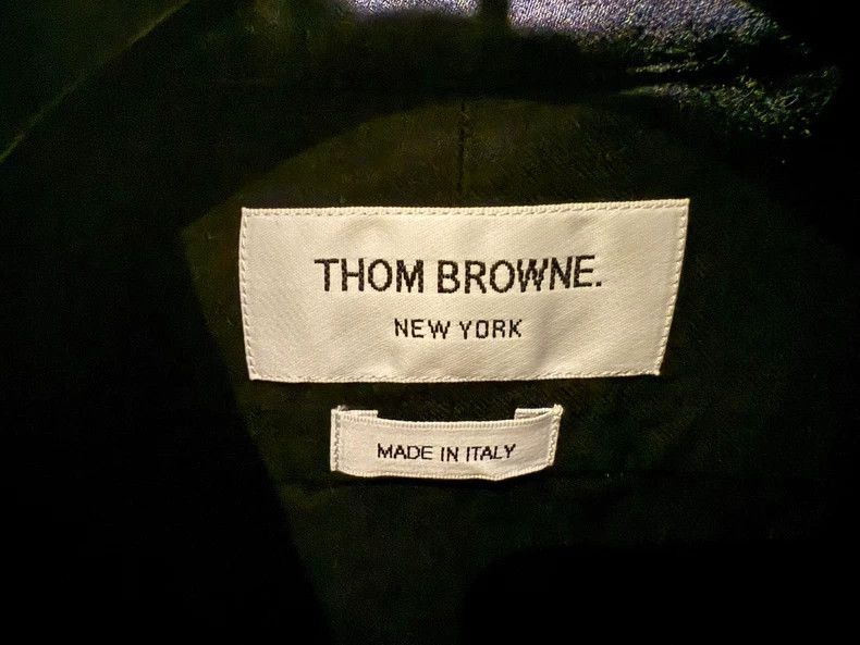 Thom Browne Thom Browne size2 Classic four-barrel shirt, blue and black Size US M / EU 48-50 / 2 - 3 Thumbnail