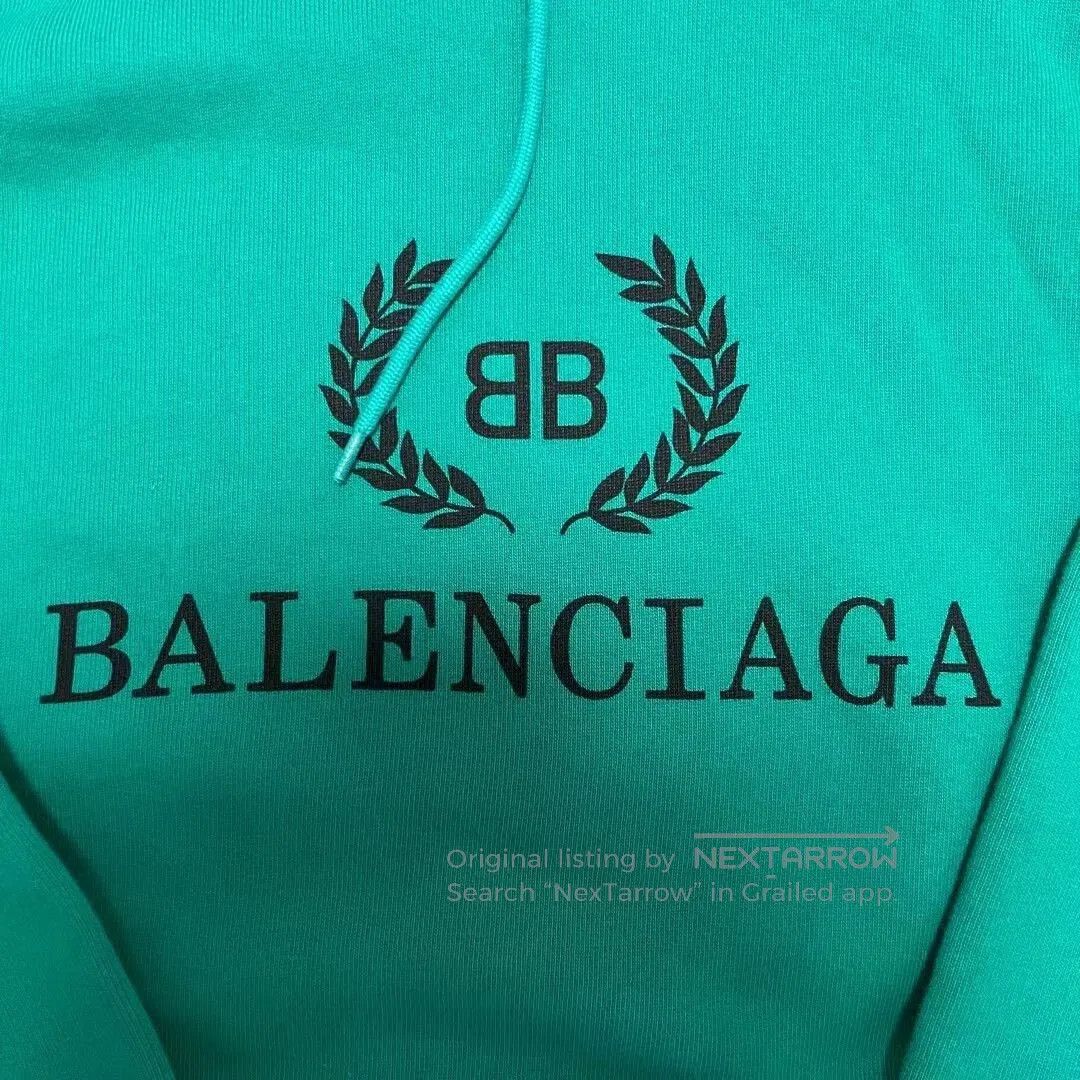 Balenciaga balenciaga lake green hoodie sweatshirt. Size US M / EU 48-50 / 2 - 2 Thumbnail
