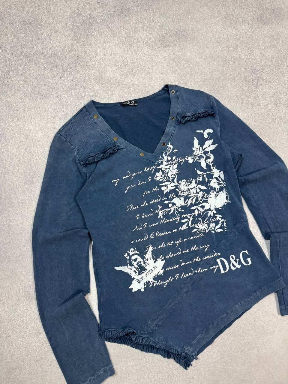 Dolce & Gabbana DOLCE&GABBANA JUNYA WATANABE JAPANESE POEM LOGO LONGSLEEVE Size M / US 6-8 / IT 42-44 - 4 Thumbnail