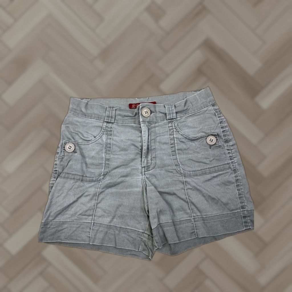 Denime Z Cavaricci Women's Bermuda Denim Shorts Size 16 Green Bottoms Denim Color Green 16 Womens Size 38" / US 16 / IT 52 - 1 Thumbnail