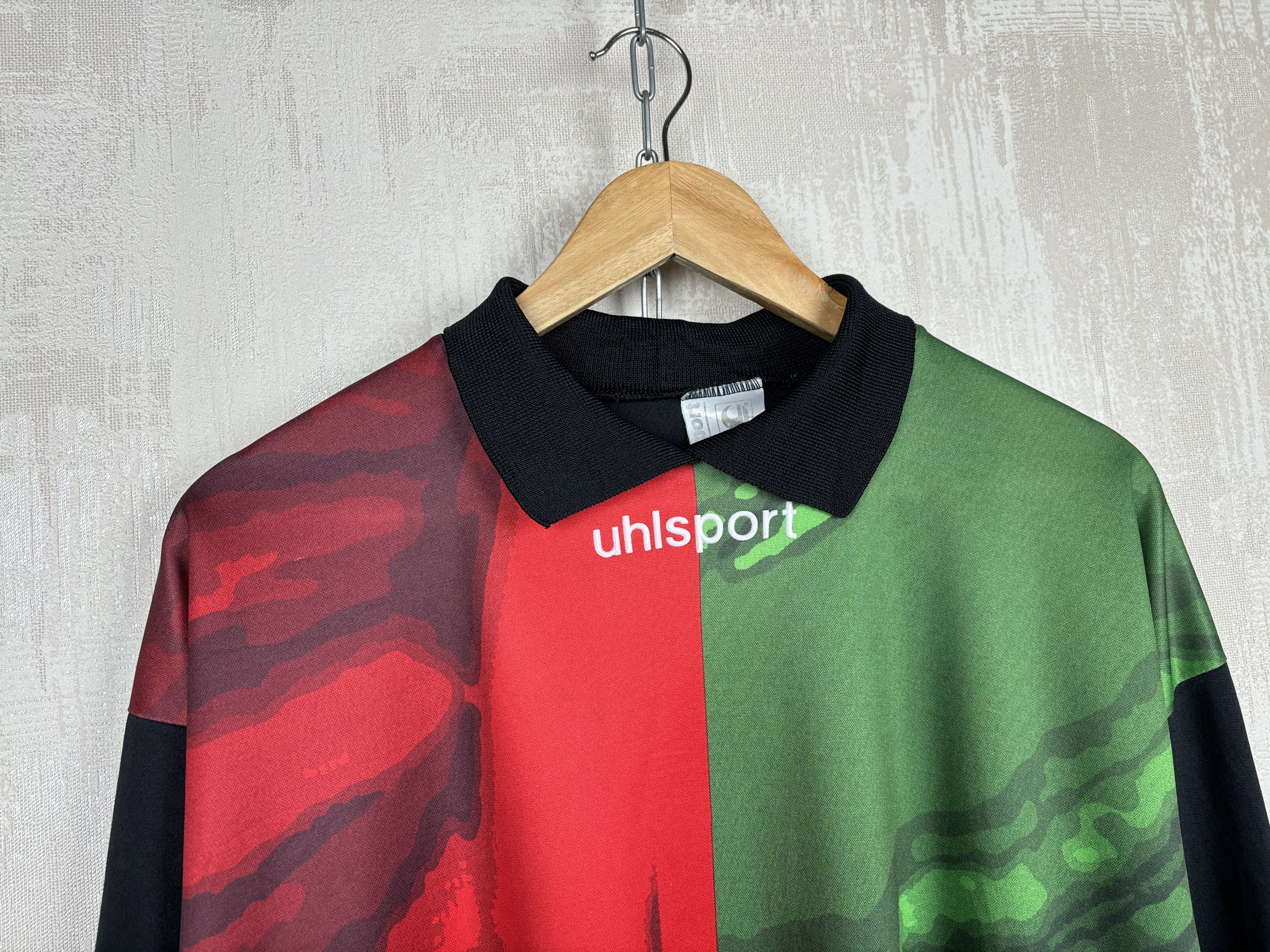 Vintage Vintage Uhlsport 90's Template Goalkeeper Soccer Jersey #1 Size US XL / EU 56 / 4 - 4 Thumbnail