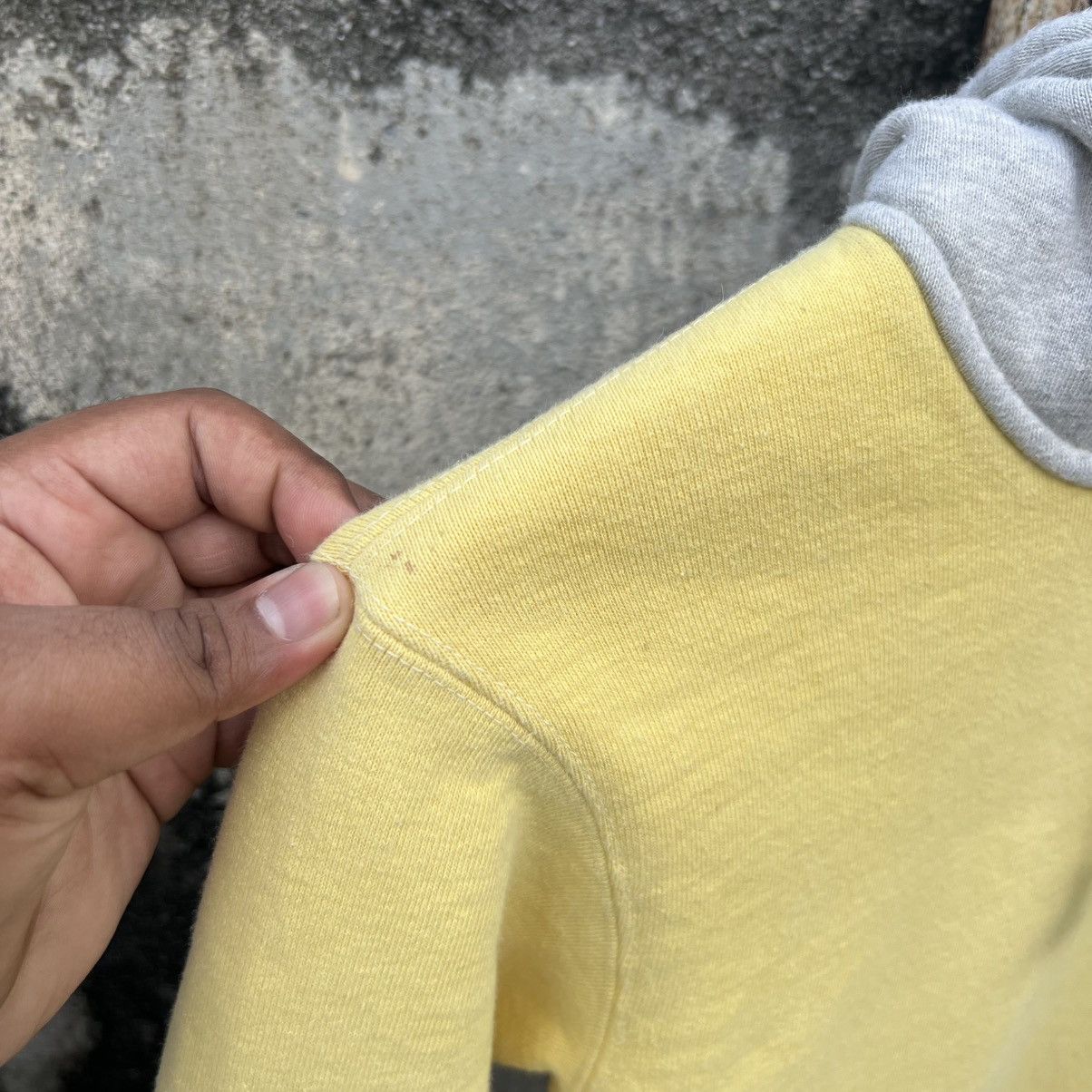 Japanese Brand “THE REAL MCCOY’S” YELLOW/GREY HOODIE Size S / US 4 / IT 40 - 5 Thumbnail
