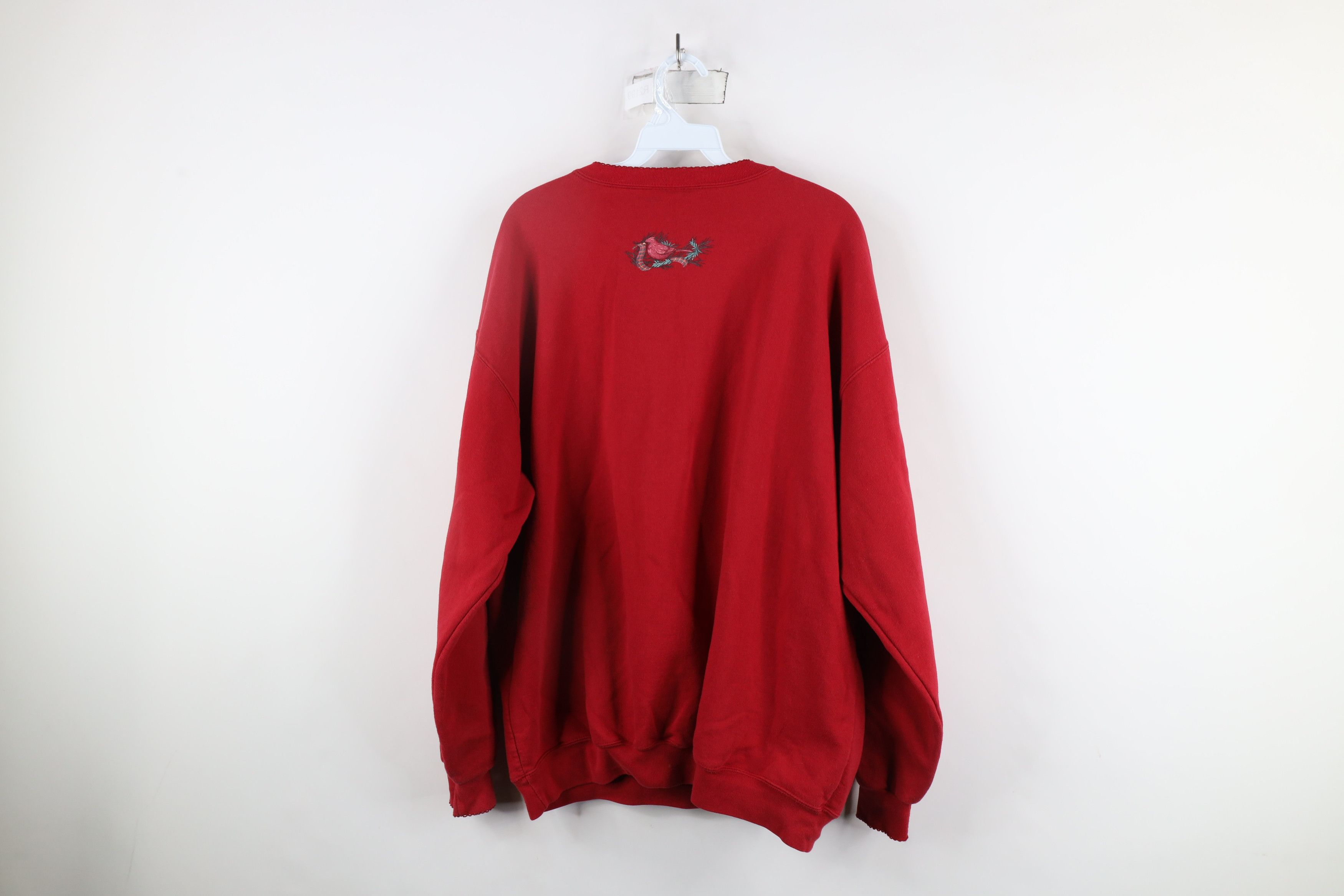 Vintage Vintage 90s Country Primitive Christmas Wreath Sweatshirt Size XXL / US 16-18 / IT 52-54 - 13 Thumbnail