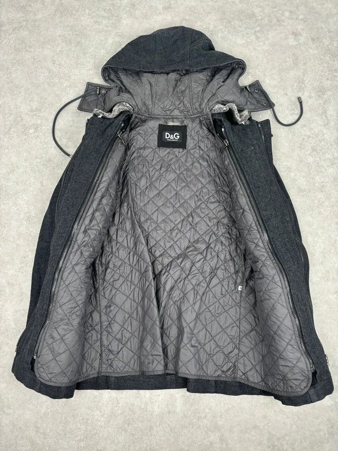 Dolce & Gabbana AW2010 Dolce & Gabbana Charcoal Wool Multi-Pocket Coat Size US M / EU 48-50 / 2 - 9 Thumbnail