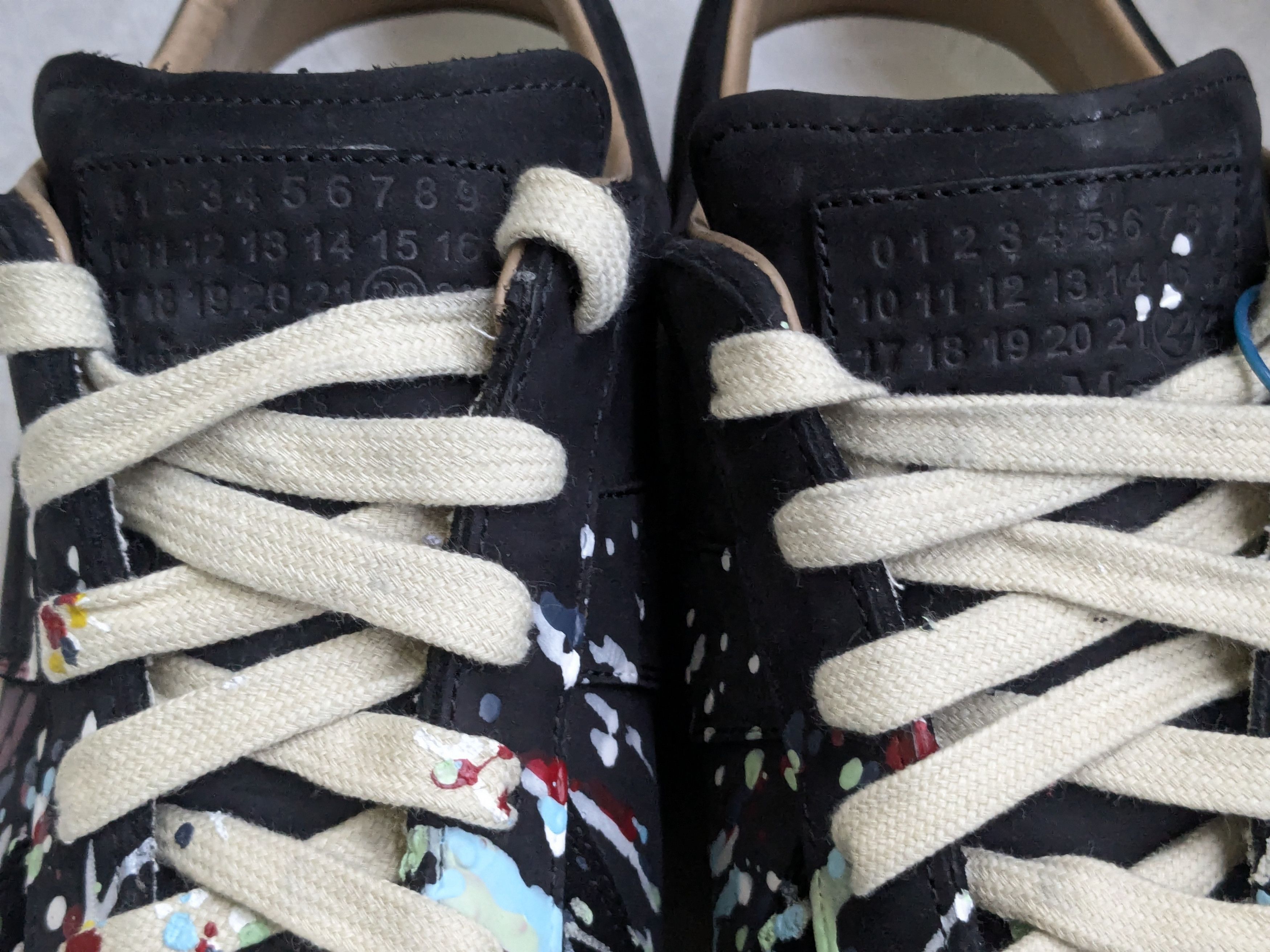 Maison Margiela Maison Margiela Replica GAT Paint Splatter 10 43 Black Size US 10 / EU 43 - 7 Thumbnail