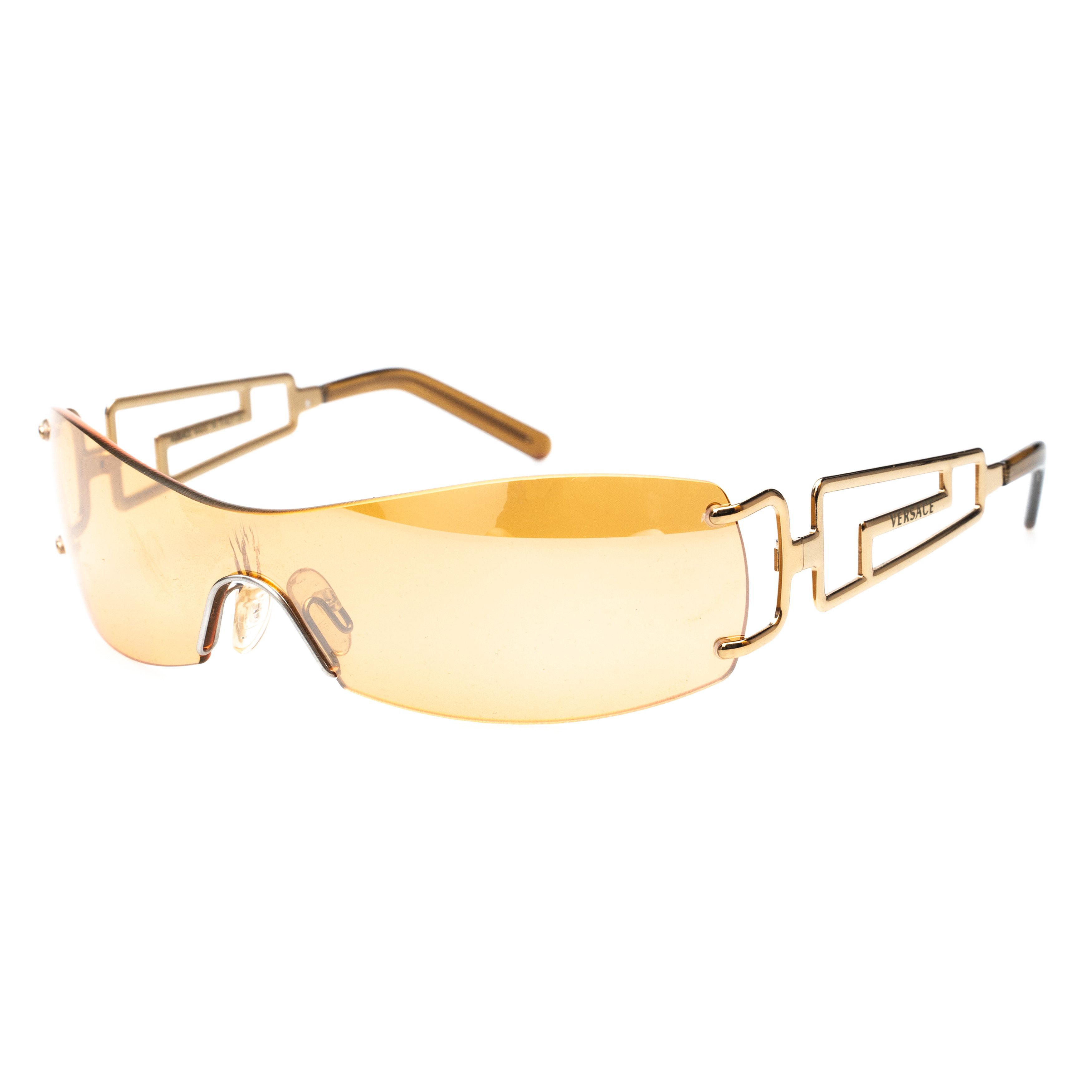 image of Versace Sunglasses in Gold, Men's
