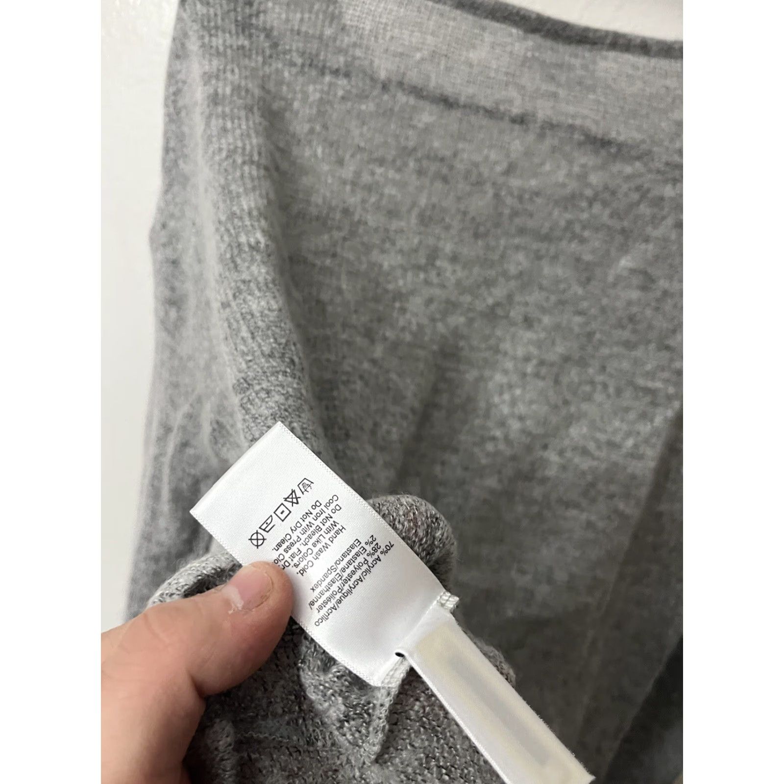 DKNY DKNY Jeans Light Gray Pullover Sweater Sheer Hem XS Womens Wool Acrylic Polyester Metal Size XS / US 0-2 / IT 36-38 - 4 Thumbnail