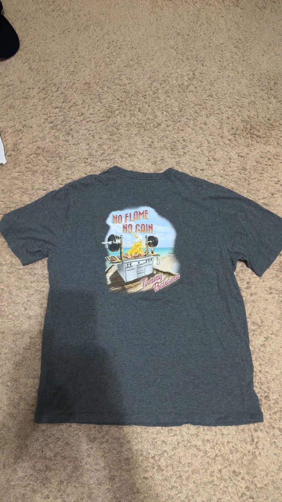 Tommy Bahama Tommy Bahama grey graphic t-shirt vintage Size medium Size US M / EU 48-50 / 2 - 1 Thumbnail