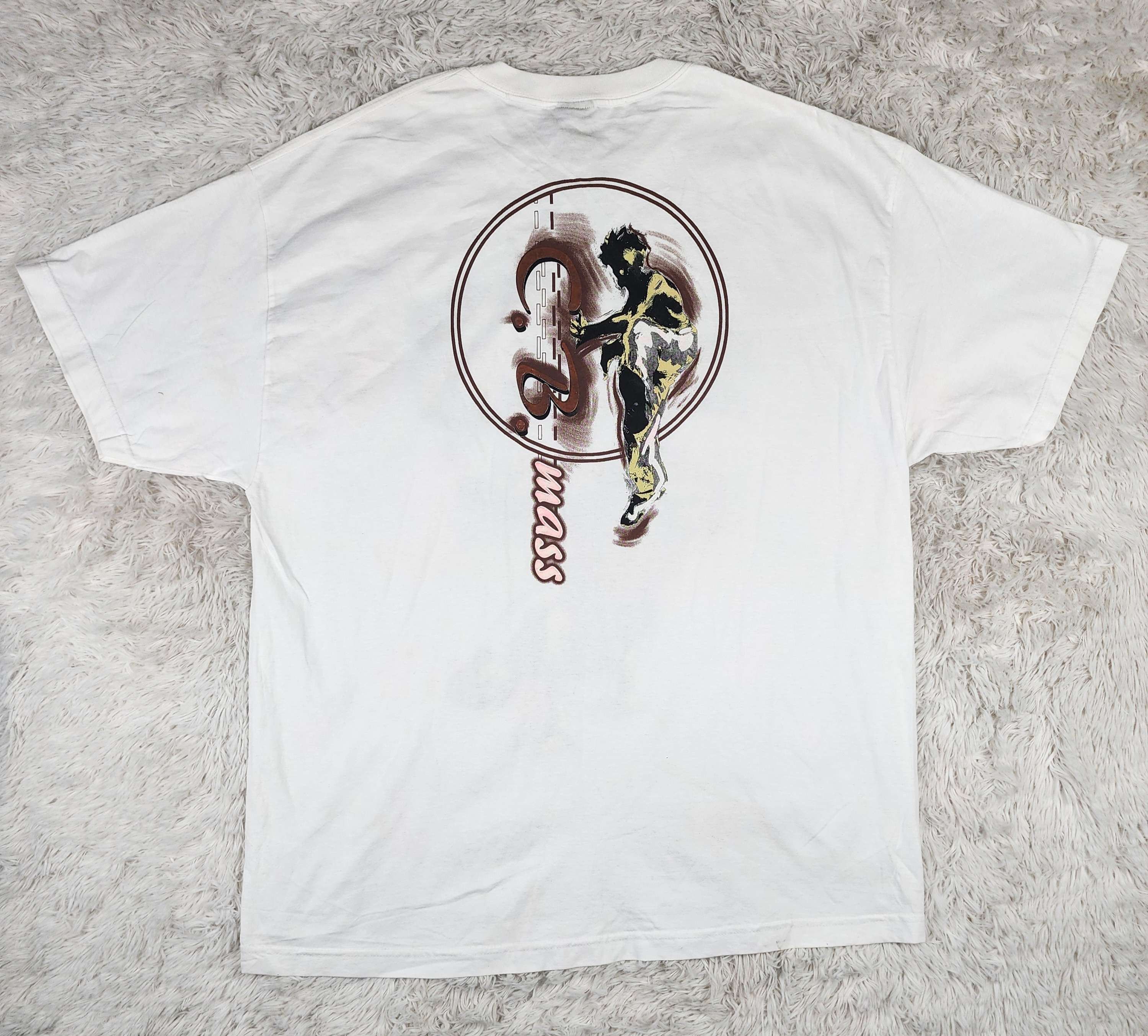 Vintage Vintage DSWT 90s NBN Gear C.B.Mass Hiphop Bboy tee Size US XXL / EU 58 / 5 - 6 Thumbnail