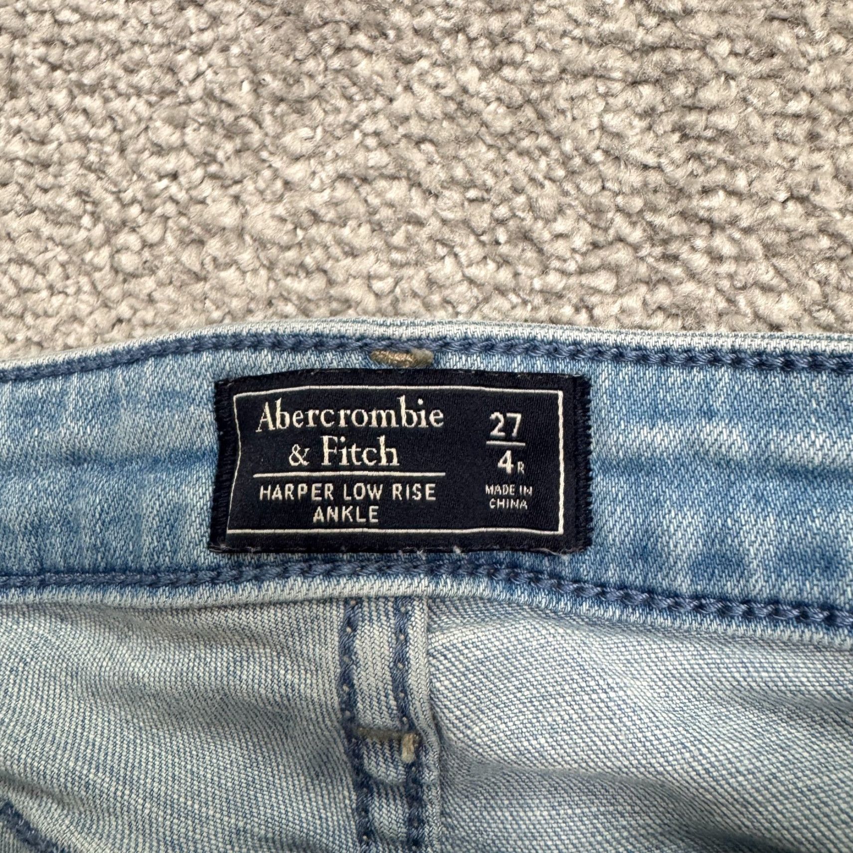 Abercrombie & Fitch VINTAGE Abercrombie & Fitch Denim Jeans Womens 27 Low Rise Ankle Distressed Slim Casualwear Streetwear Size 27" / US 4 / IT 40 - 7 Thumbnail