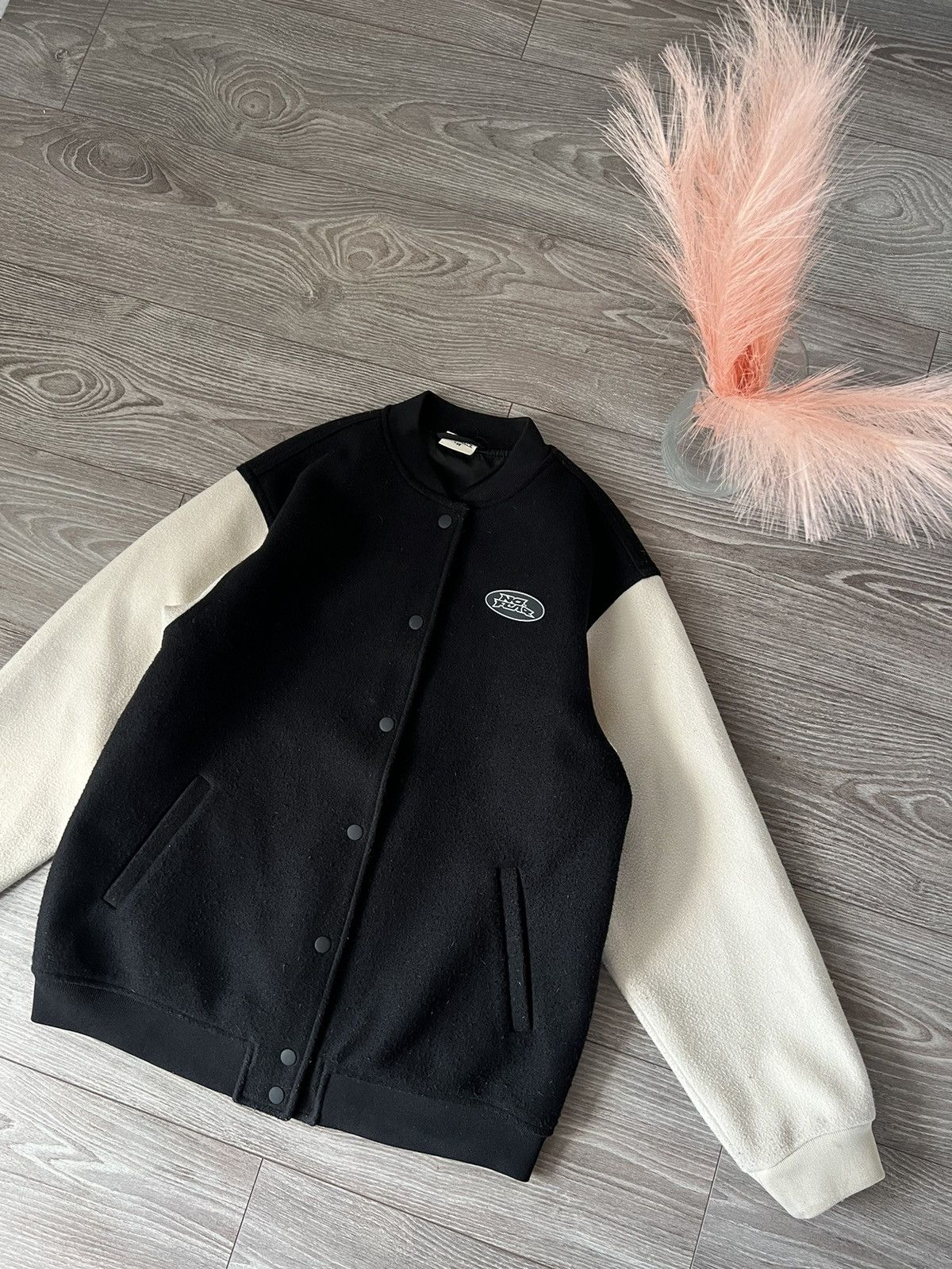 Designer × H&M × No Fear ‼️Teddy Fleece No Fear x H&M Big Logo Avant garde Bomber ‼️ Size US M / EU 48-50 / 2 - 7 Thumbnail