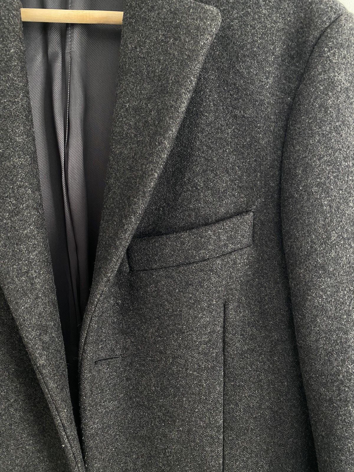 Grey wool blend coat