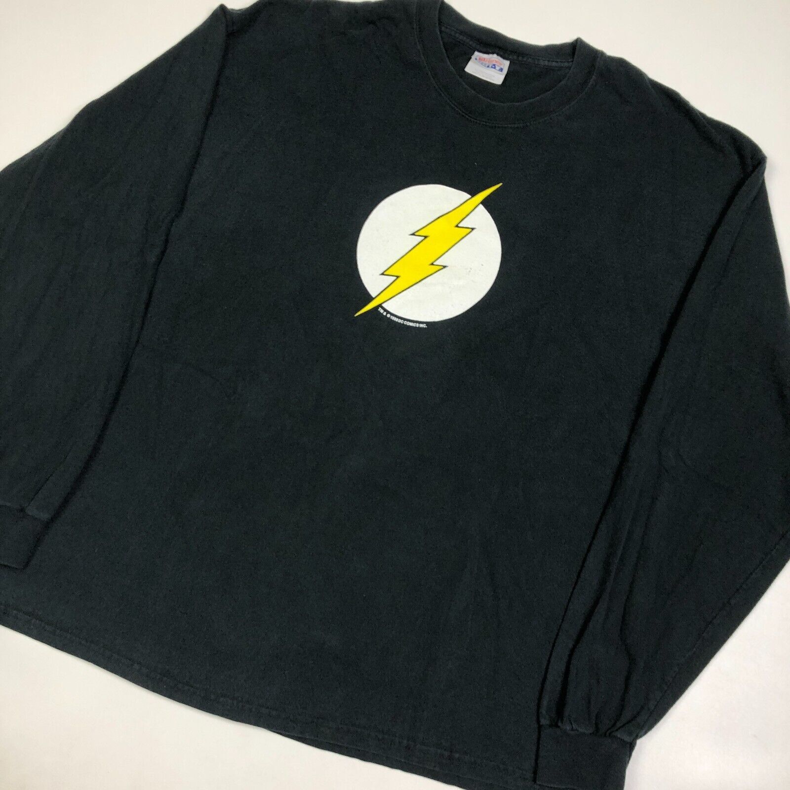Vintage Vintage DC Comics Flash Logo Black Long Sleeve Shirt Size XL Size US XL / EU 56 / 4 - 4 Thumbnail
