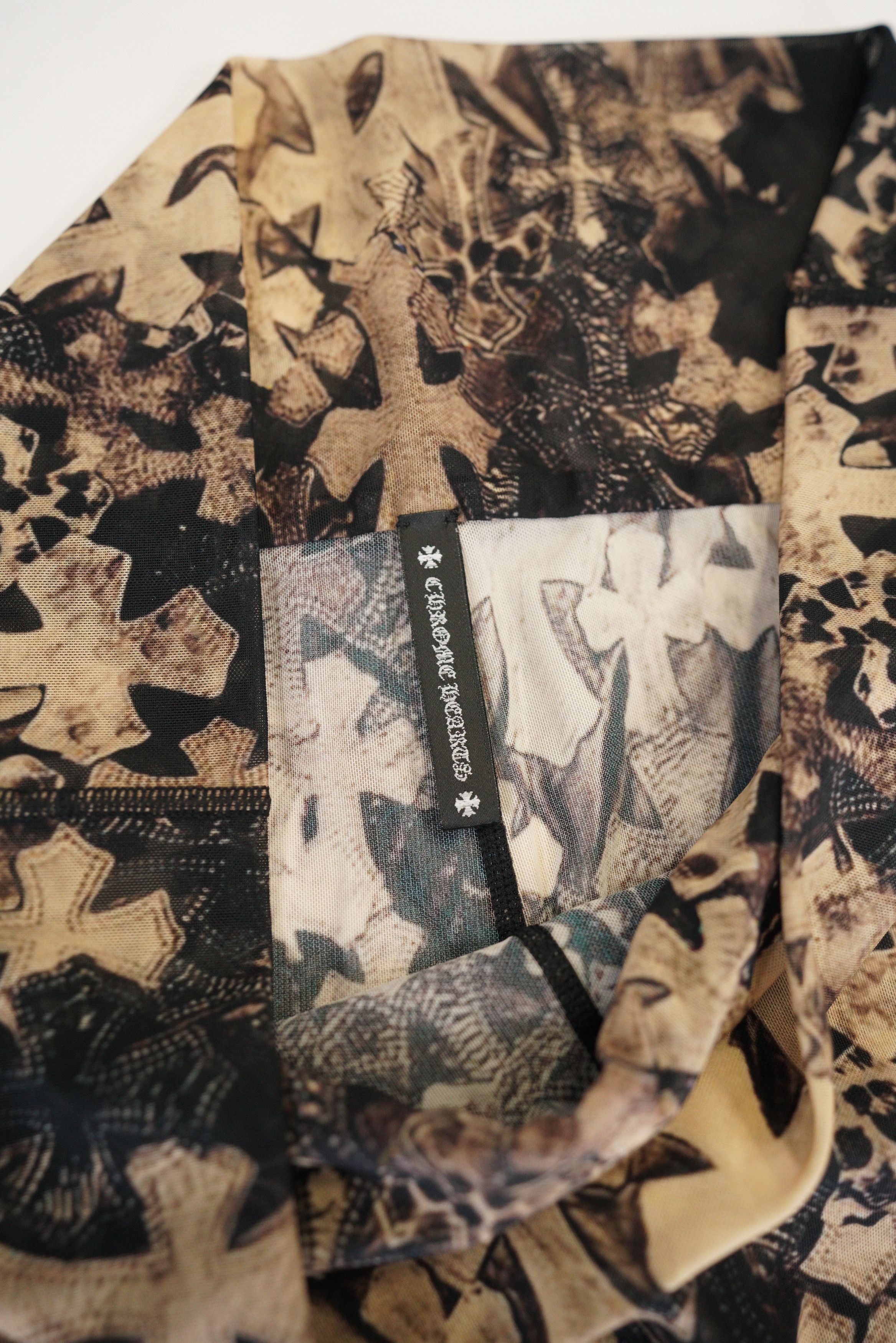 Chrome Hearts Chrome Hearts Waterfall Cross Print Sheer Mesh Pants Size 28" / US 6 / IT 42 - 11 Thumbnail