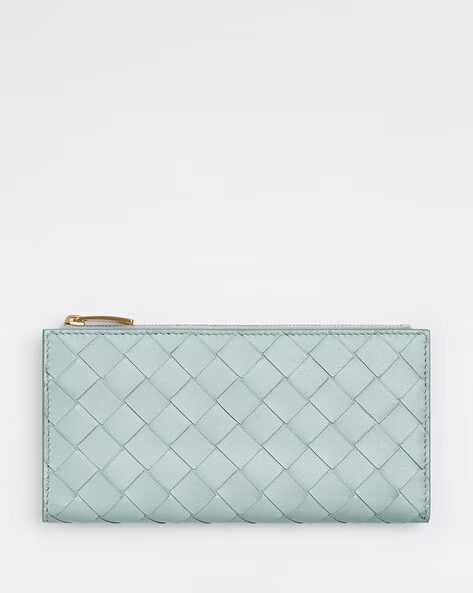 Bottega Veneta o1n1vont1224 Size: OS / L Zip Around Wallet in Winter Mint Size ONE SIZE - 1 Thumbnail