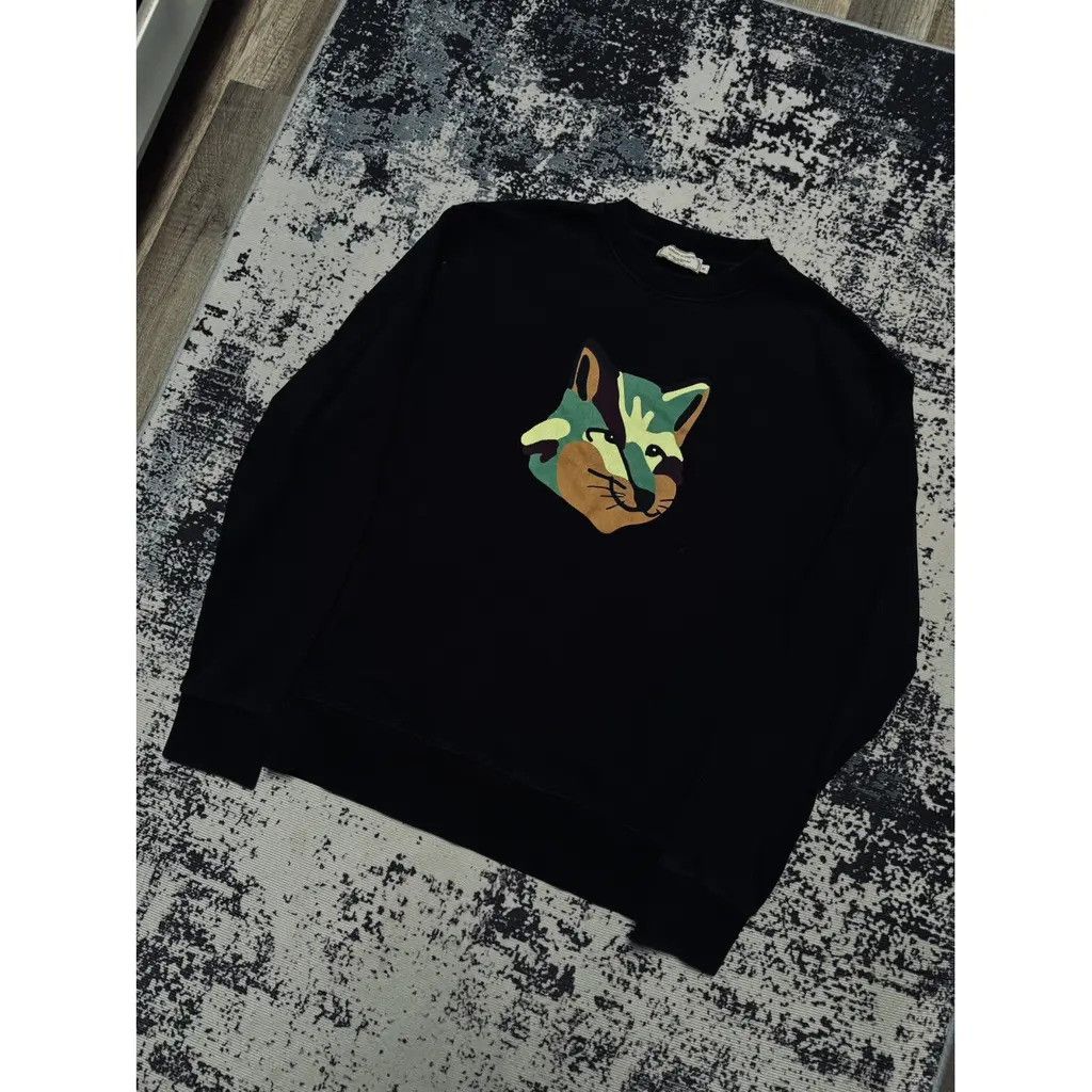 Maison Kitsune Maison Kitsune Sweatshirt Black Size M Size US M / EU 48-50 / 2 - 2 Thumbnail
