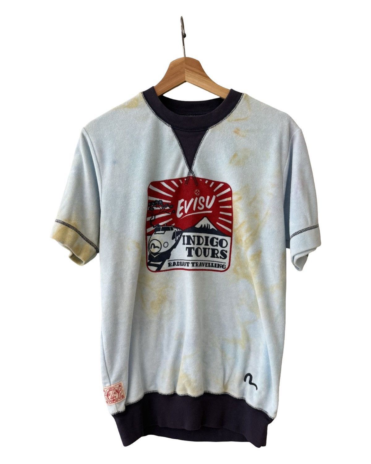 Evisu Vintage Y2K Evisu Indigo Tours Traveling Terry Cloth Tee Size US L / EU 52-54 / 3 - 1 Preview