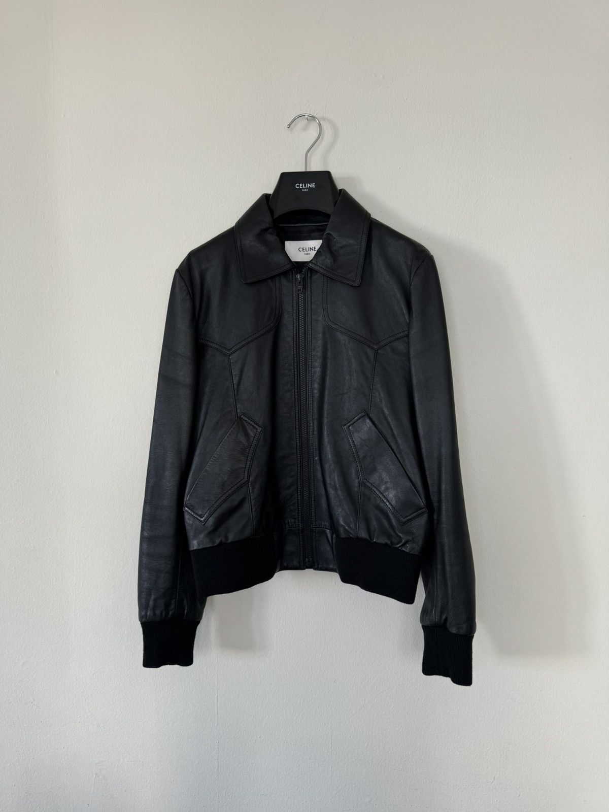 Celine × Hedi Slimane Hedi Rare Celine Leather Blouson | Grailed