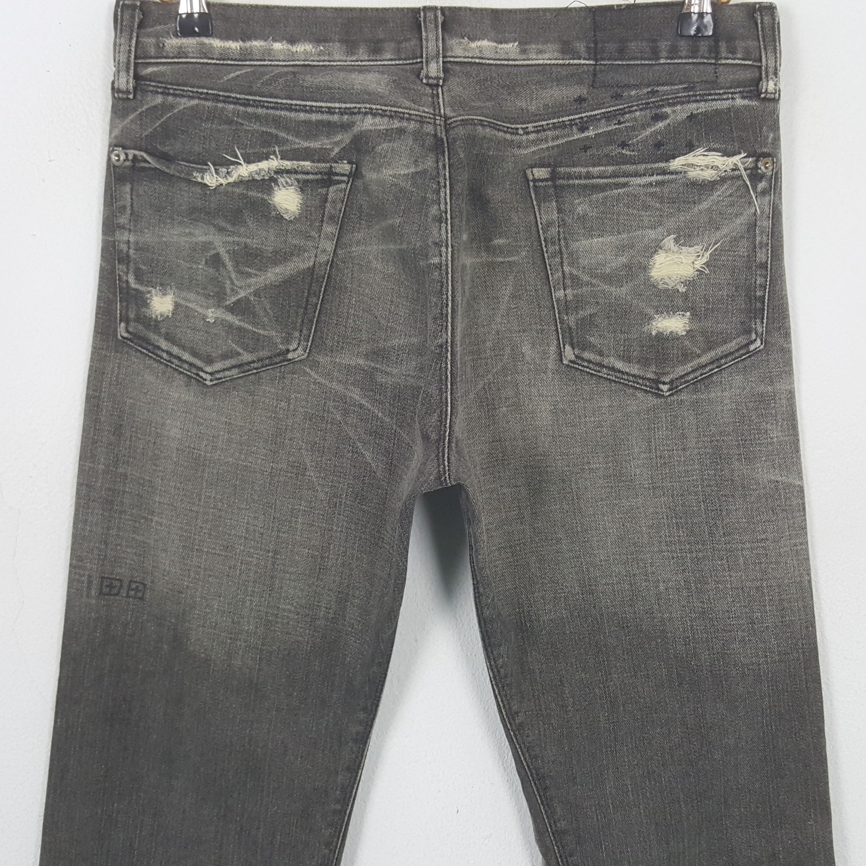 Japanese Brand Vintage Tsubi Rare Streetwear Black Jeans Size US 33 - 5 Thumbnail