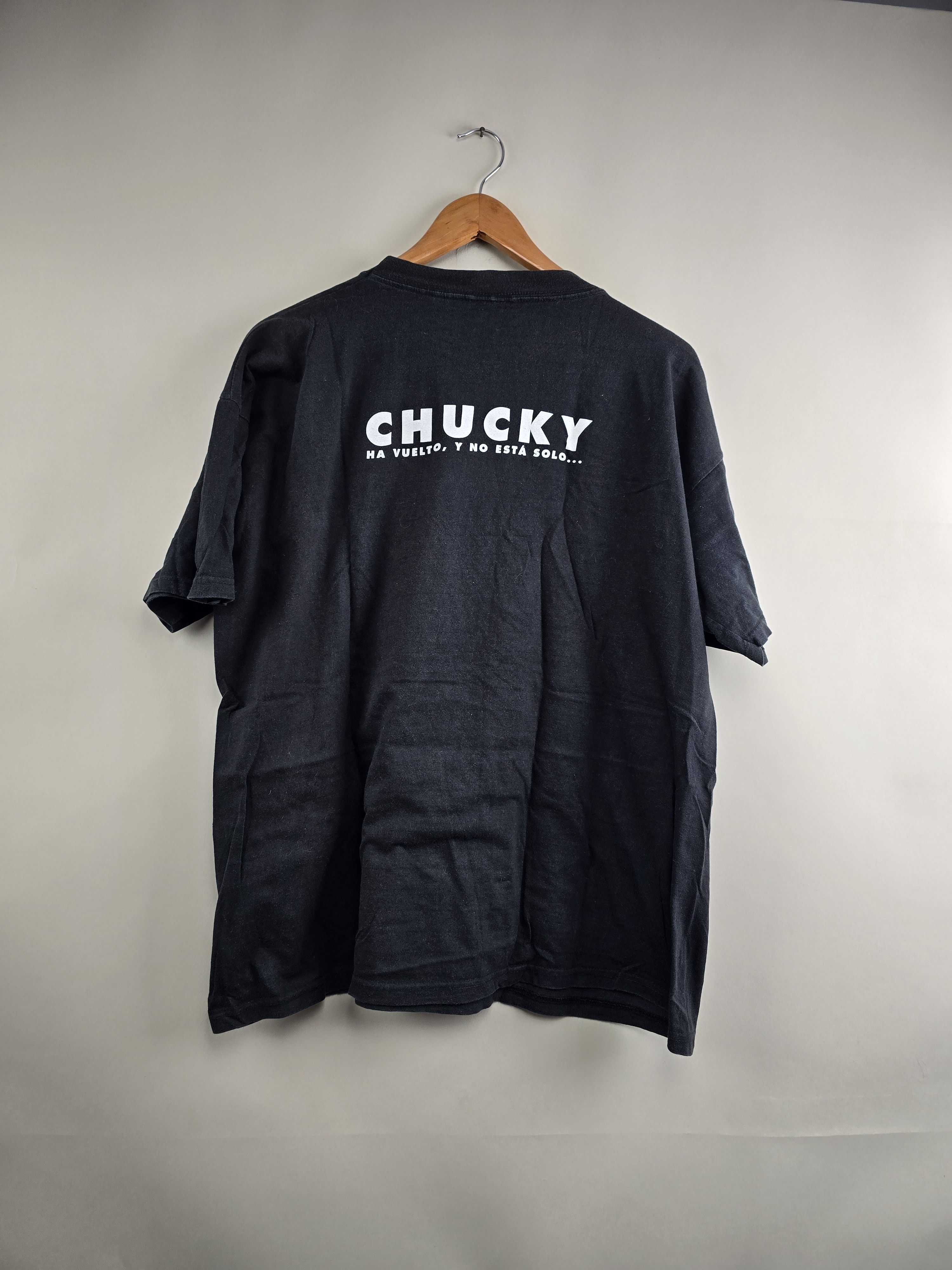 Vintage 1998 Chucky Chucky's Bride Horror Movie tee XL 23" 27" Size US XL / EU 56 / 4 - 5 Thumbnail