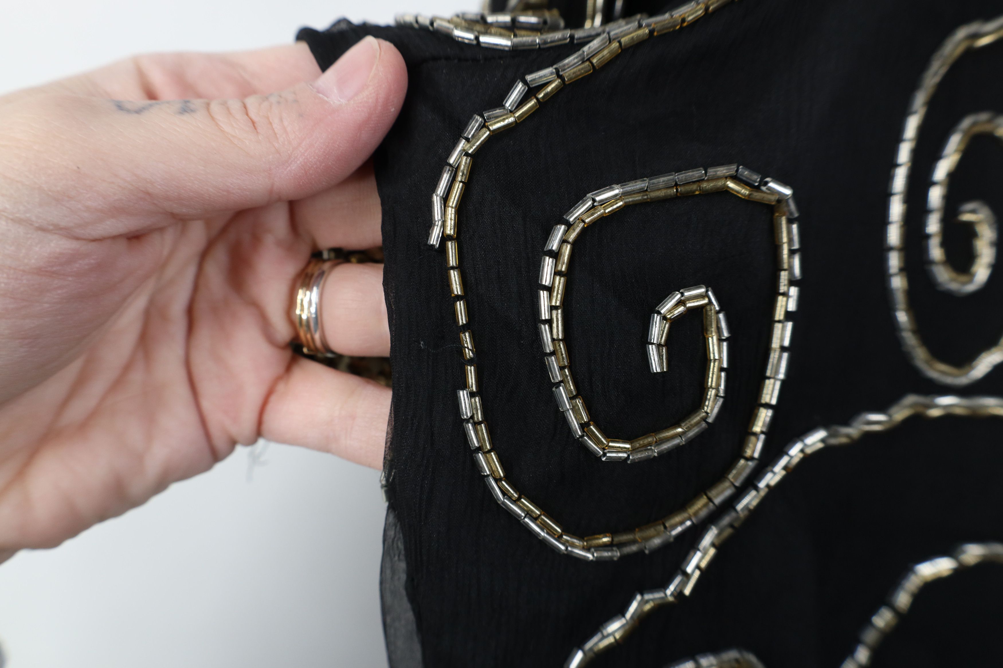 Vintage Vintage 80s 90s Streetwear Beaded Pullover Shirt Jacket Size XL / US 12-14 / IT 48-50 - 4 Thumbnail
