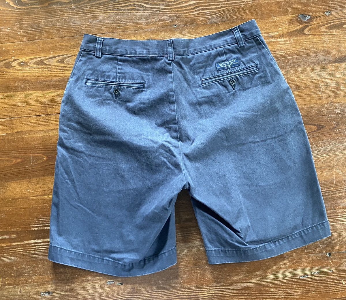 Polo Ralph Lauren Vintage 90’s Polo Ralph Lauren Faded Navy Prospect Shorts Size US 32 / EU 48 - 14 Thumbnail