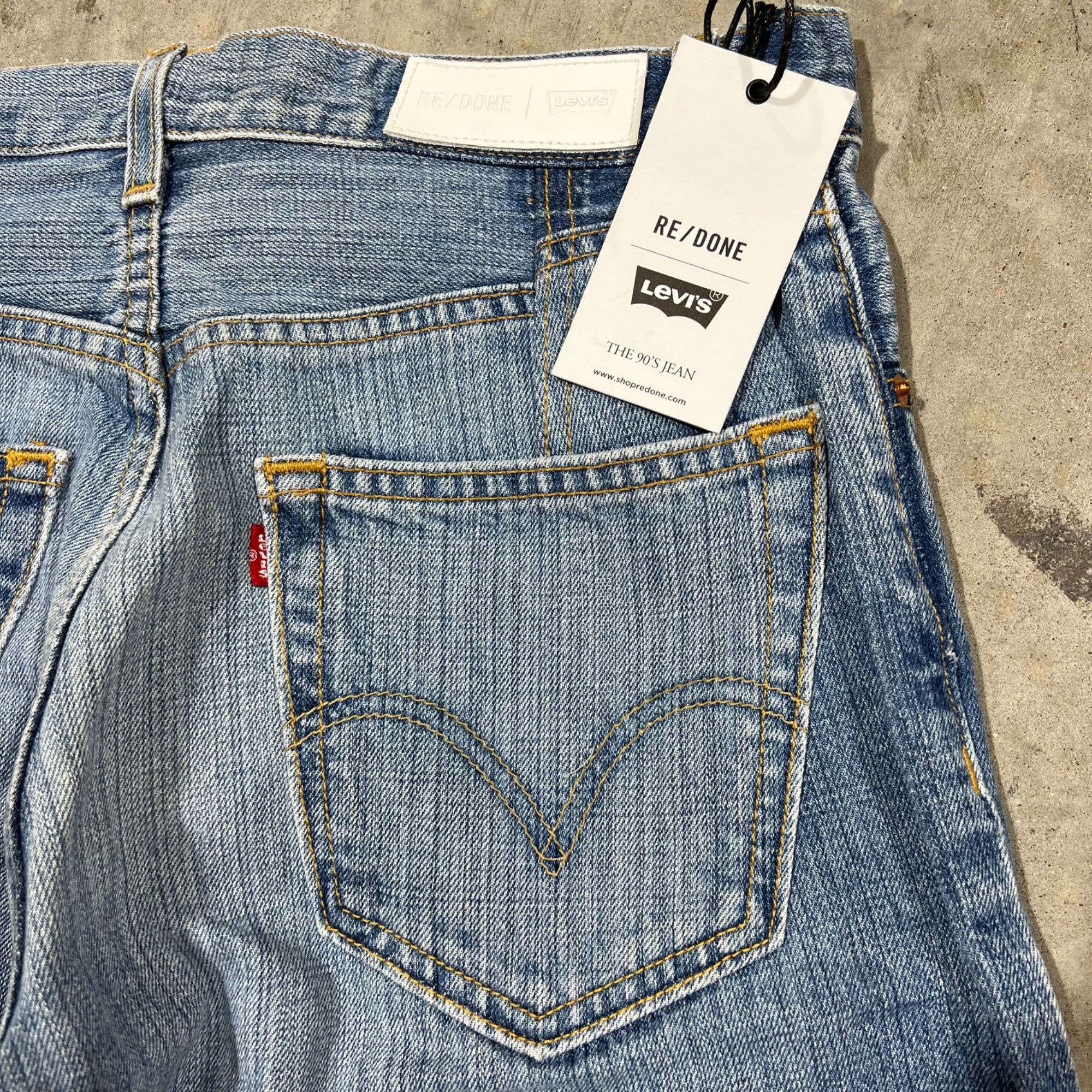 Levi's × RE/DONE $395 NWT RE/DONE x LEVI'S 90s INDIGO JEANS SZ 29 Size 29" - 9 Thumbnail