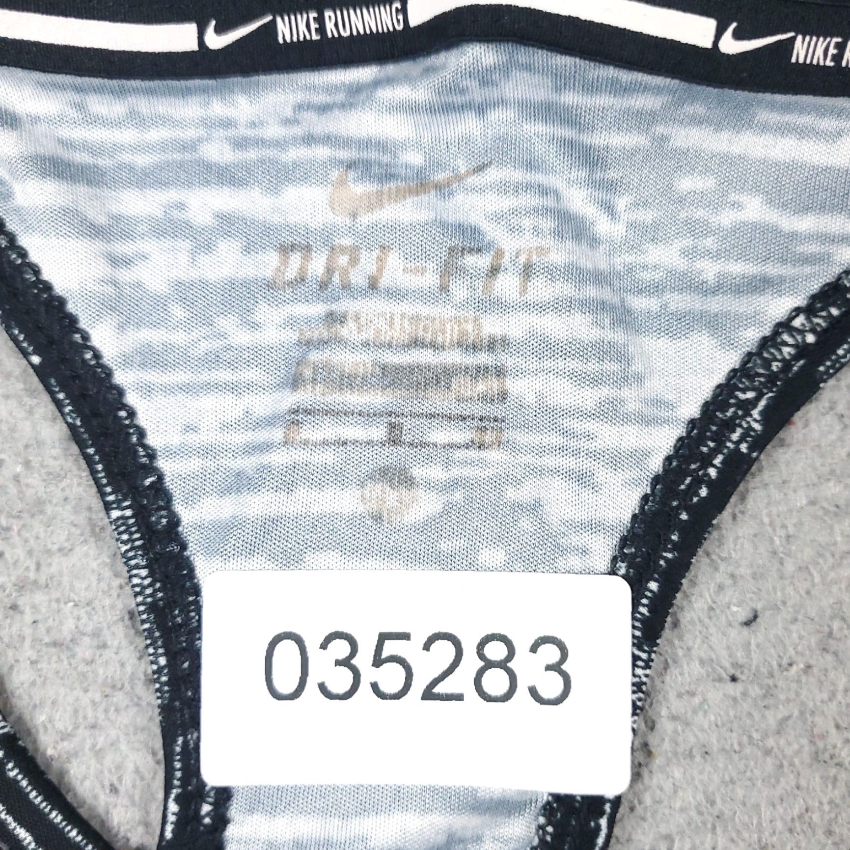 Nike Nike Tank Top Shirt Womens Size Small Gray Black Swoosh Dri Fit Active Running Size S / US 4 / IT 40 - 7 Thumbnail