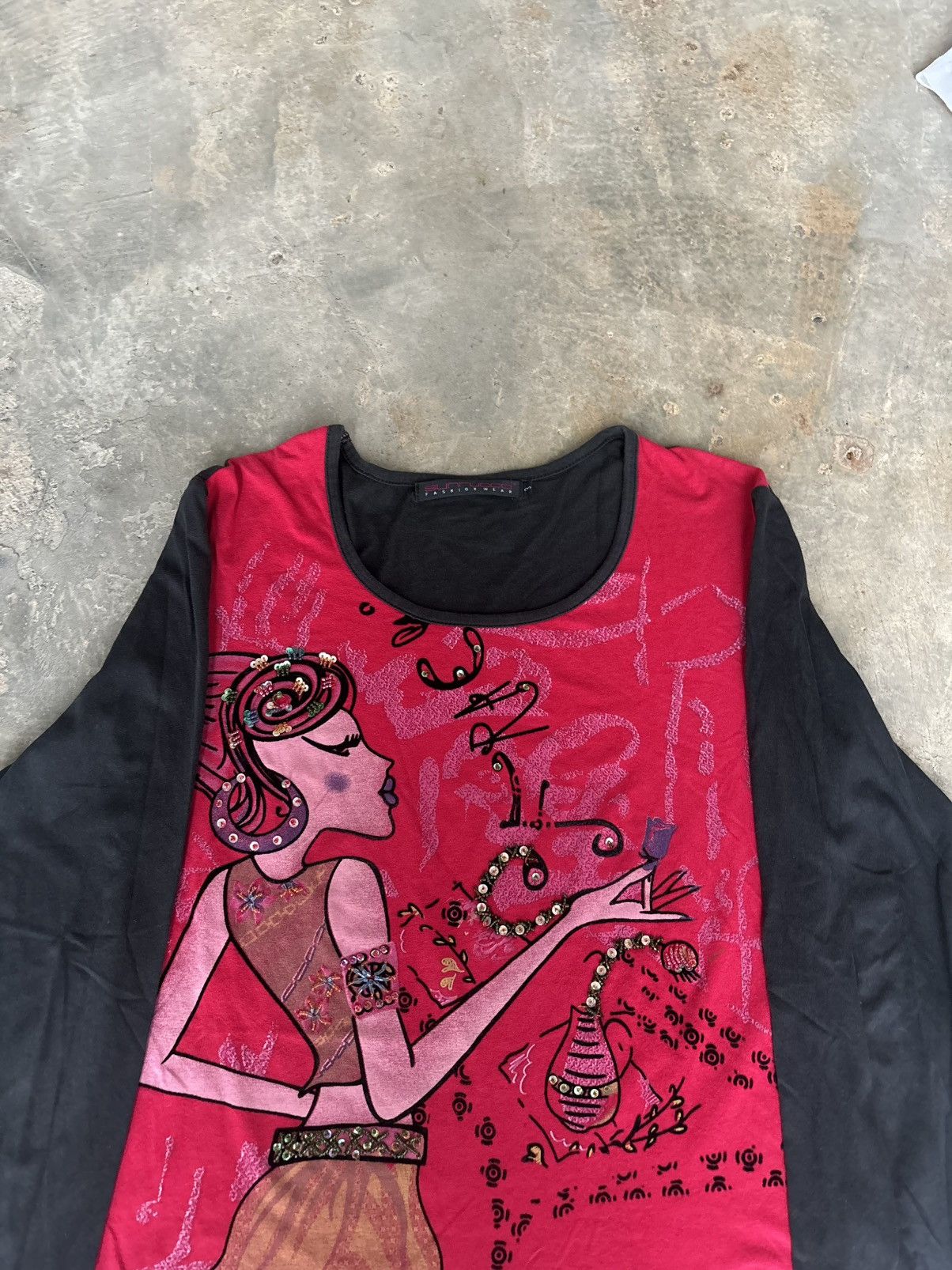 Hysteric Glamour × Japanese Brand Y2k Opium Sunrucco Punk Style Women's Longsleeve Size M / US 6-8 / IT 42-44 - 5 Thumbnail