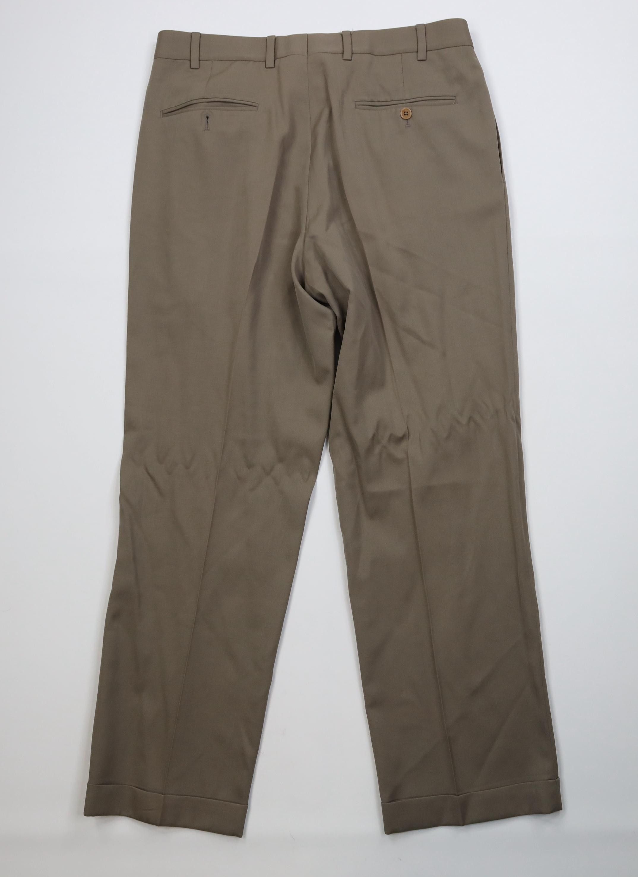 Brooks Brothers Vintage 90s Brooks Brothers Wide Leg Chino Pants Trousers Size US 34 / EU 50 - 9 Thumbnail