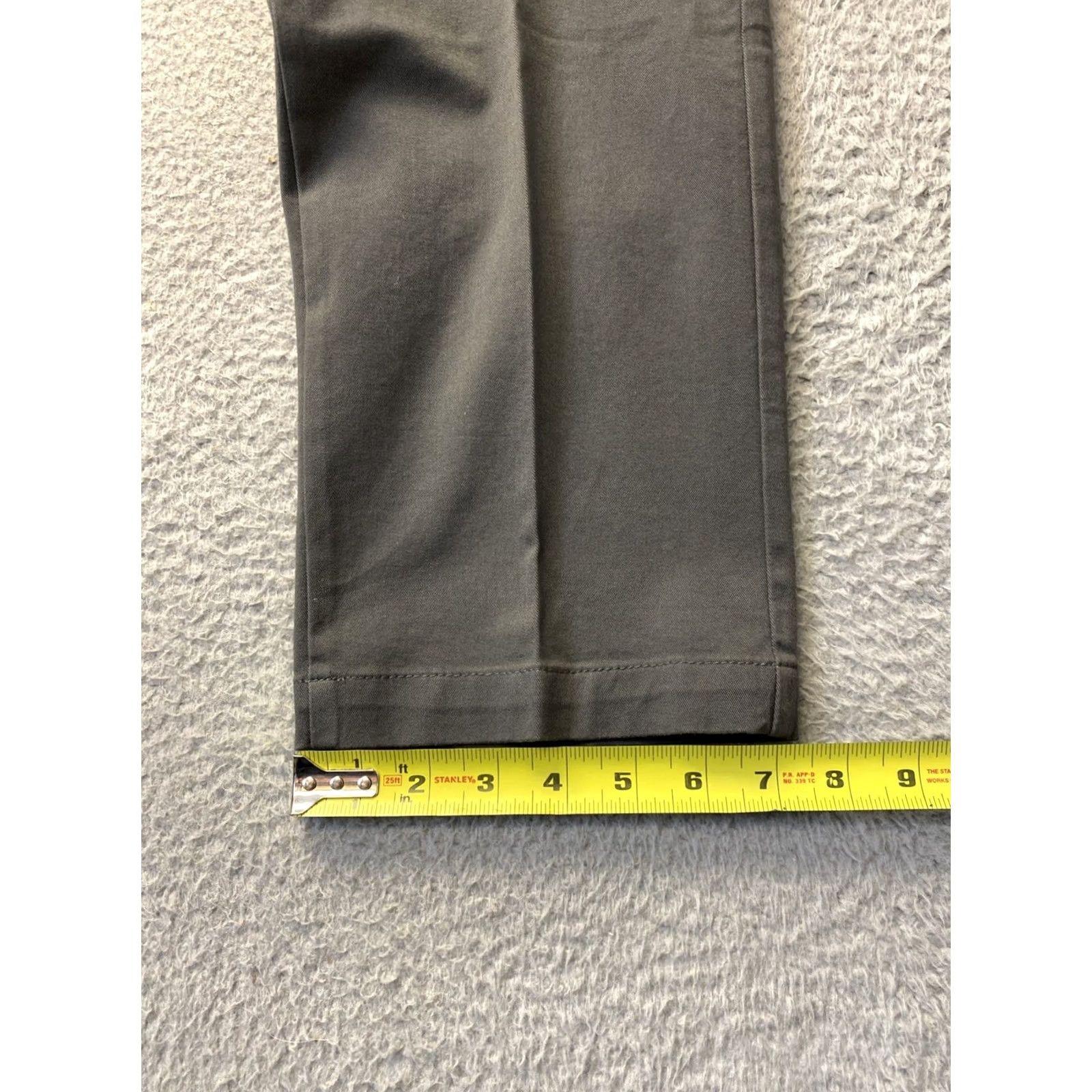 Dockers DOCKERS Pants Slim 38 x 30 Military Gray Khakis 5-Pocket Flat Front Men Regular Slim Style City Size US 38 / EU 54 - 5 Thumbnail