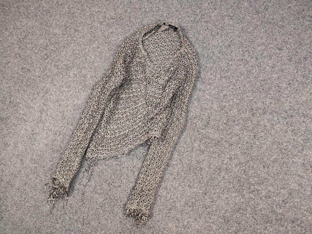 Designer Rostfrei Anett Rostel Avant Garde Mesh Asymmetric Sweater Size M / US 6-8 / IT 42-44 - 3 Thumbnail