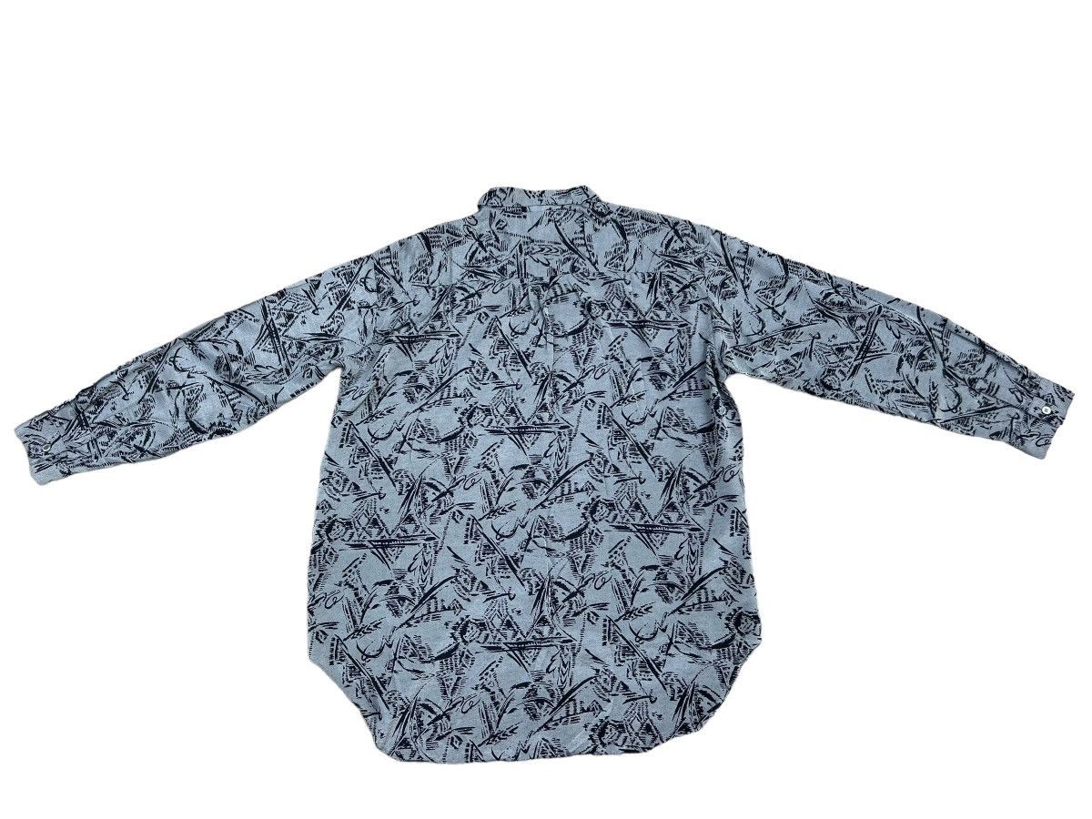 Other Vintage 90s ZYME Japan Silky Rayon Abstract LS Grey Shirt Size US L / EU 52-54 / 3 - 2 Thumbnail