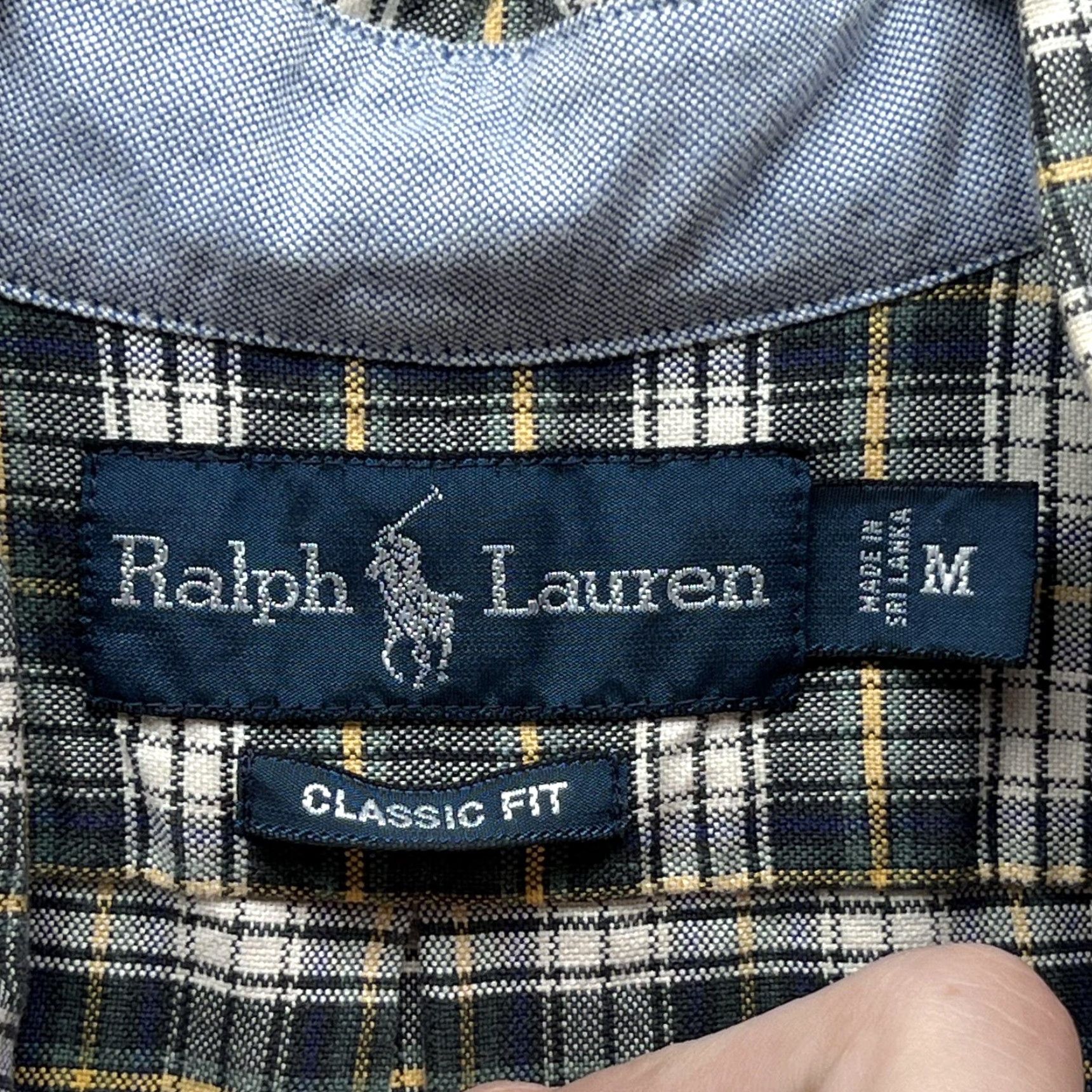 Ralph Lauren Ralph Lauren Shirt Mens Medium Green Tartan Plaid Button Front Casual Woven VTG Size US M / EU 48-50 / 2 - 5 Thumbnail